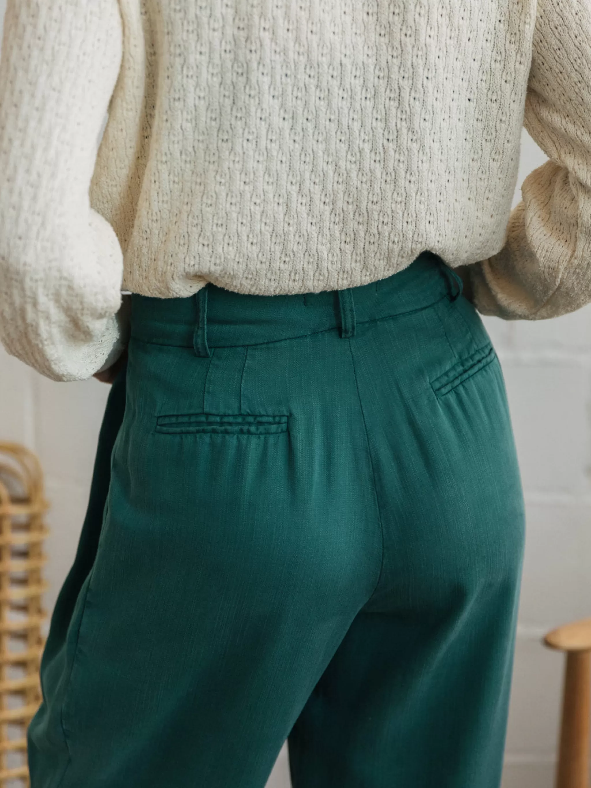 TWOTHIRDS Trousers-Ambre Gris Baume