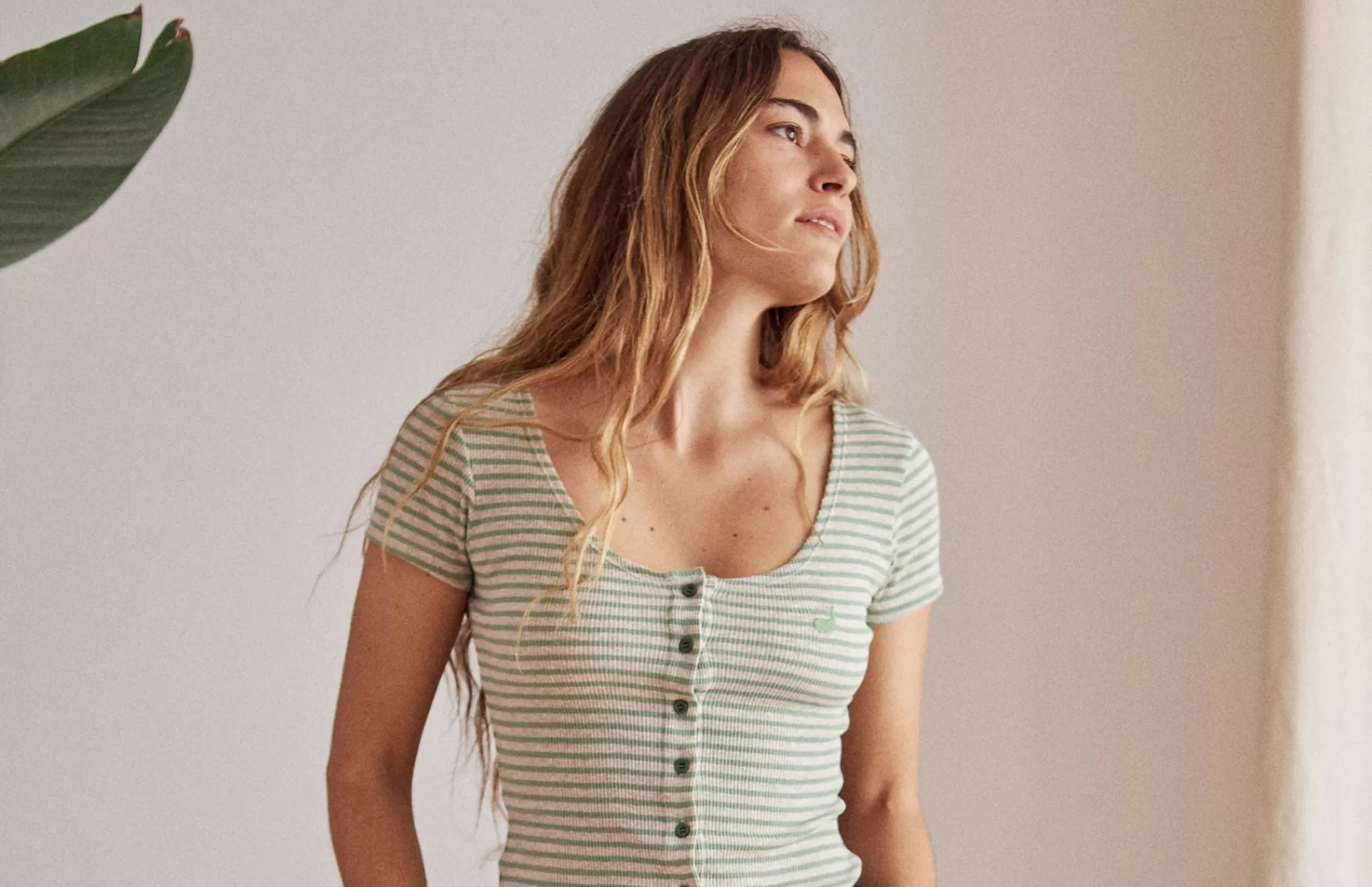 TWOTHIRDS Tops-Anda Vert Sauge