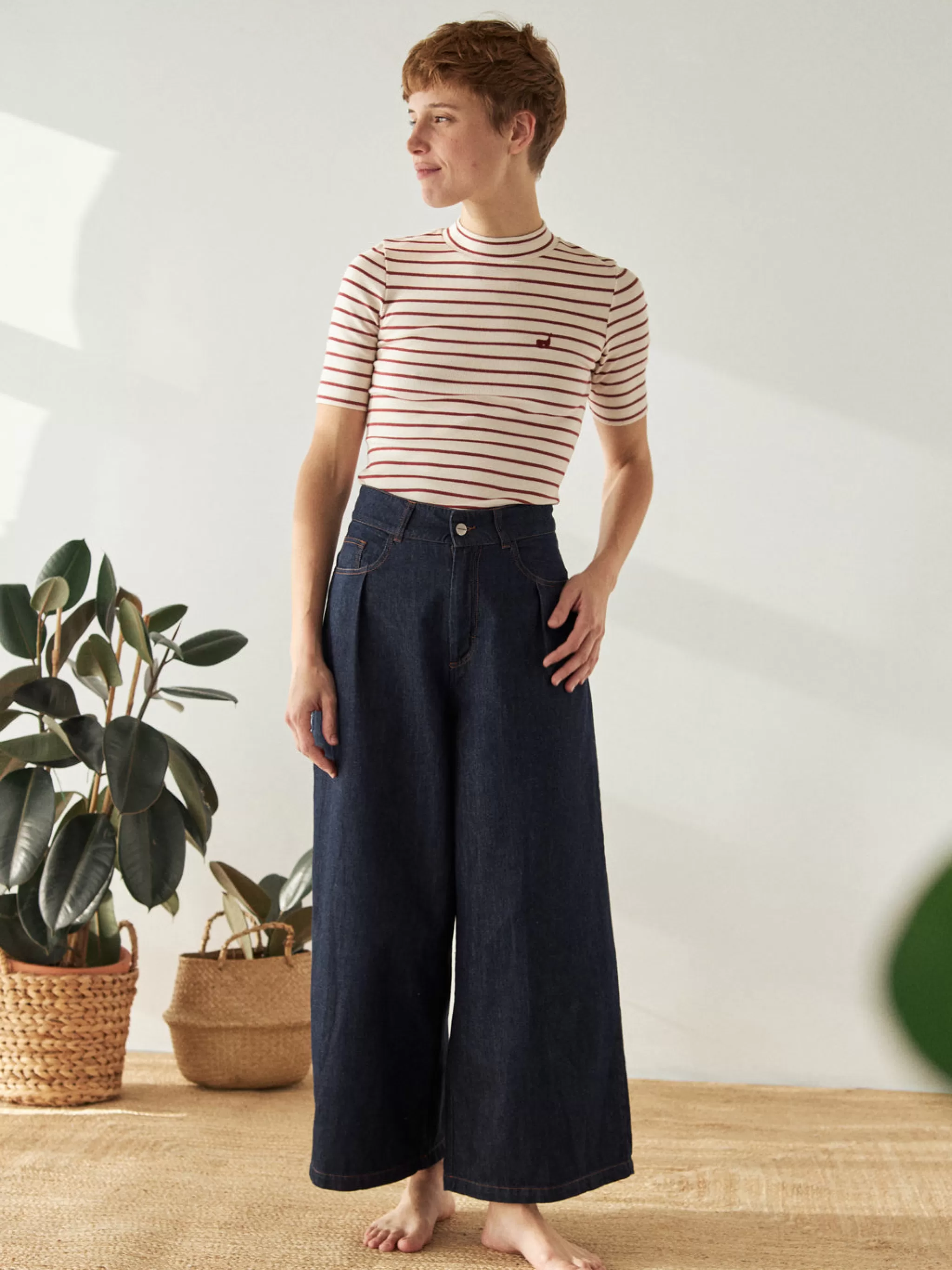TWOTHIRDS Trousers-Ange Bleu Fonce