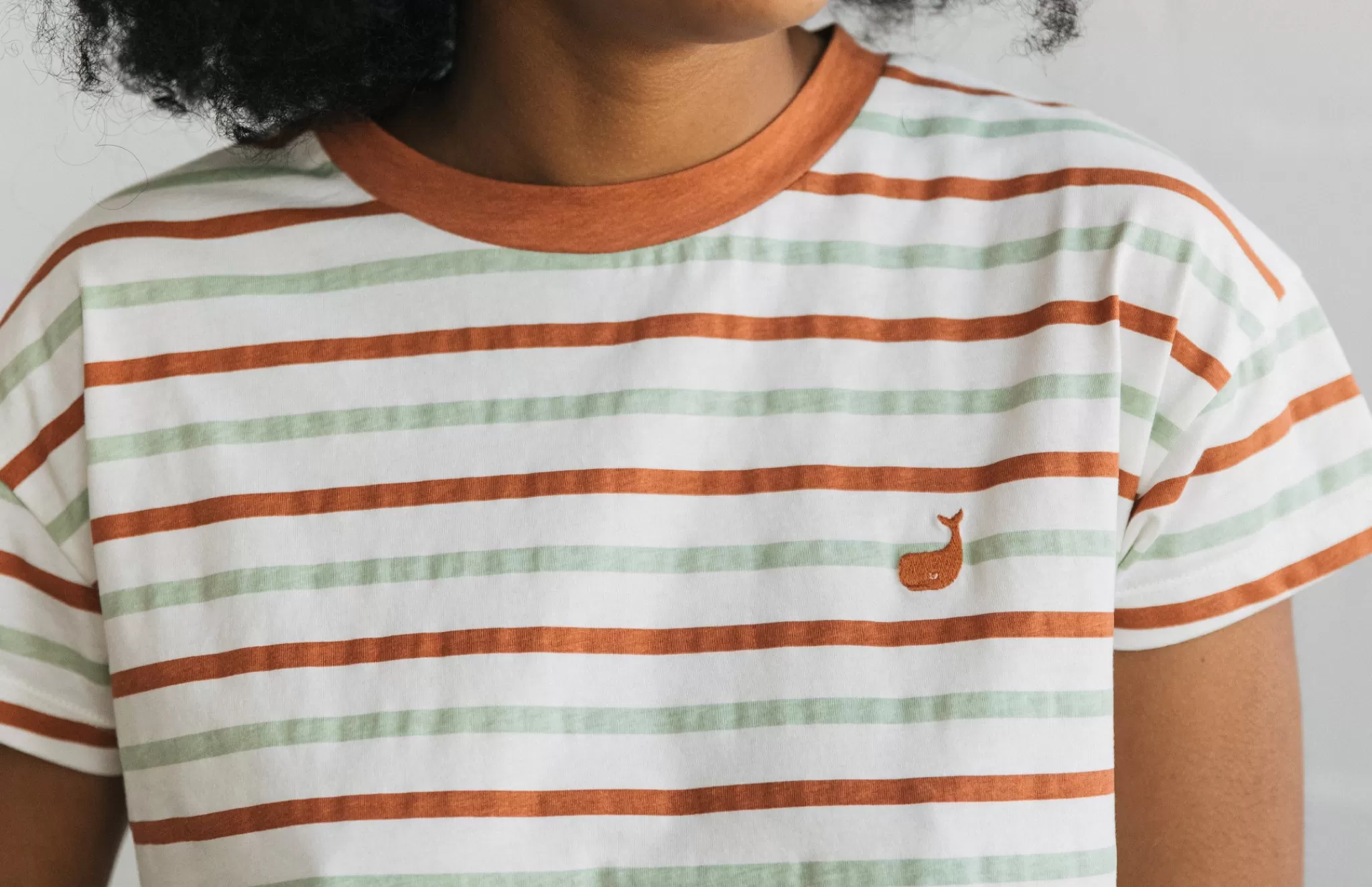 TWOTHIRDS Tops-Apiao Rayures Vert Aqua