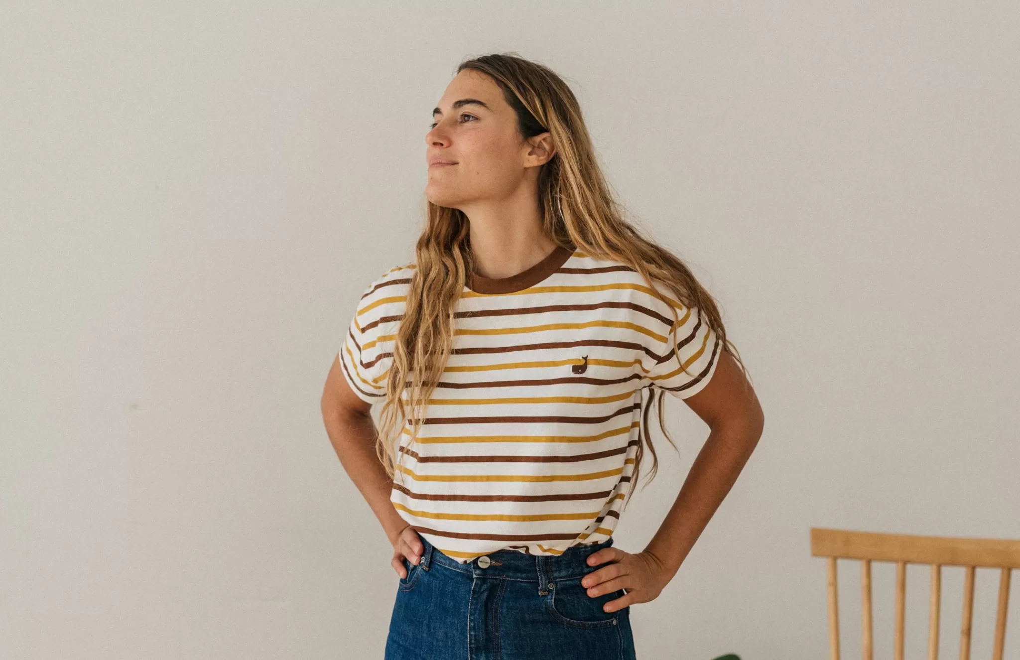 TWOTHIRDS Tops-Apiao Rayures Retro