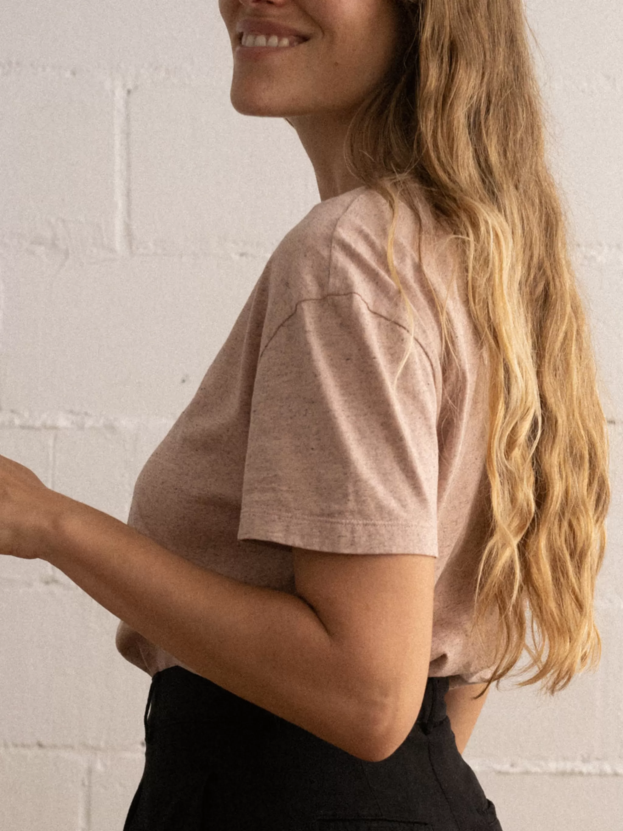 TWOTHIRDS Tops-Azuki Fard A Joues Rose