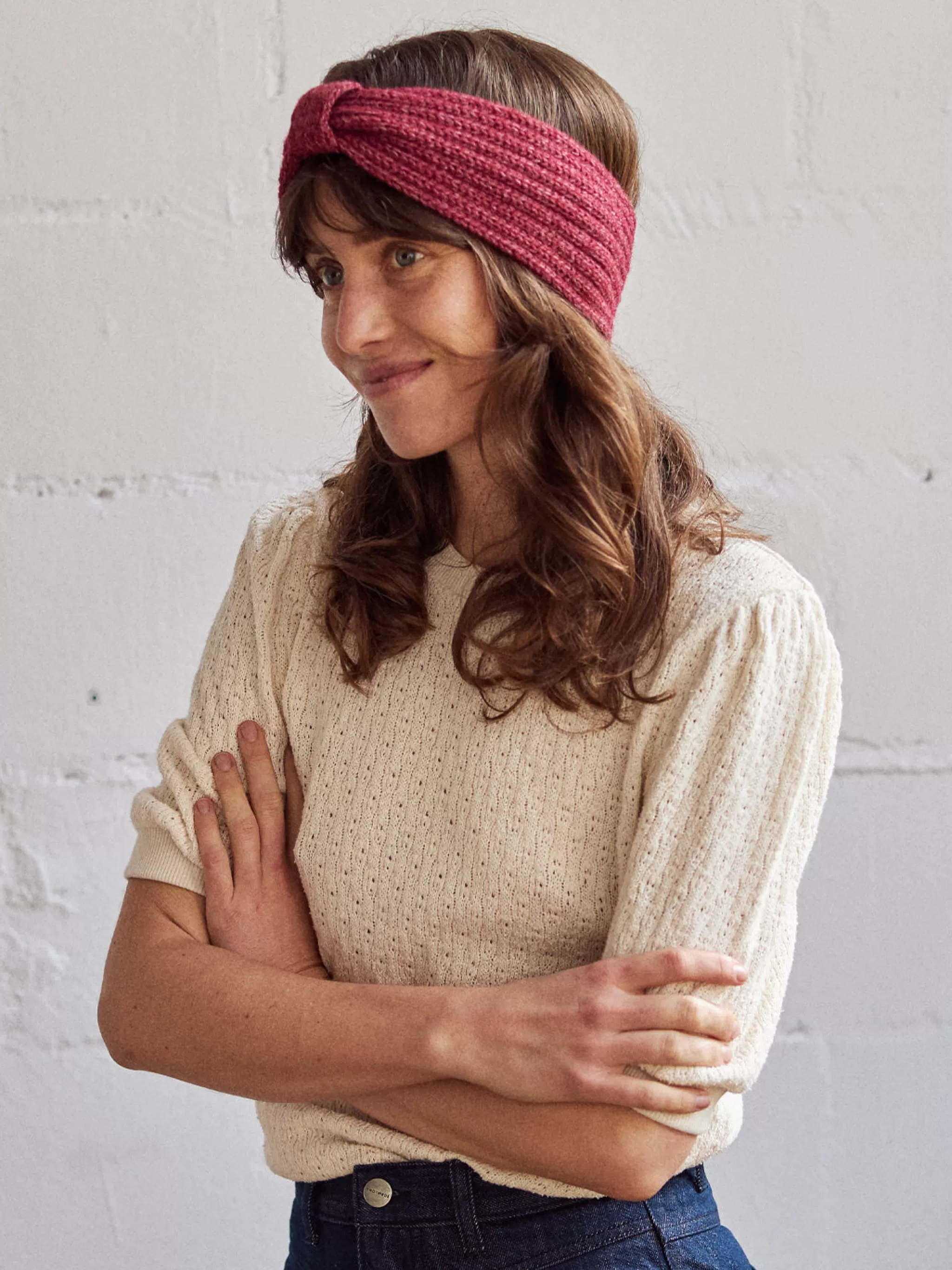 TWOTHIRDS Chapeaux-Bandeau En Tricot Rose