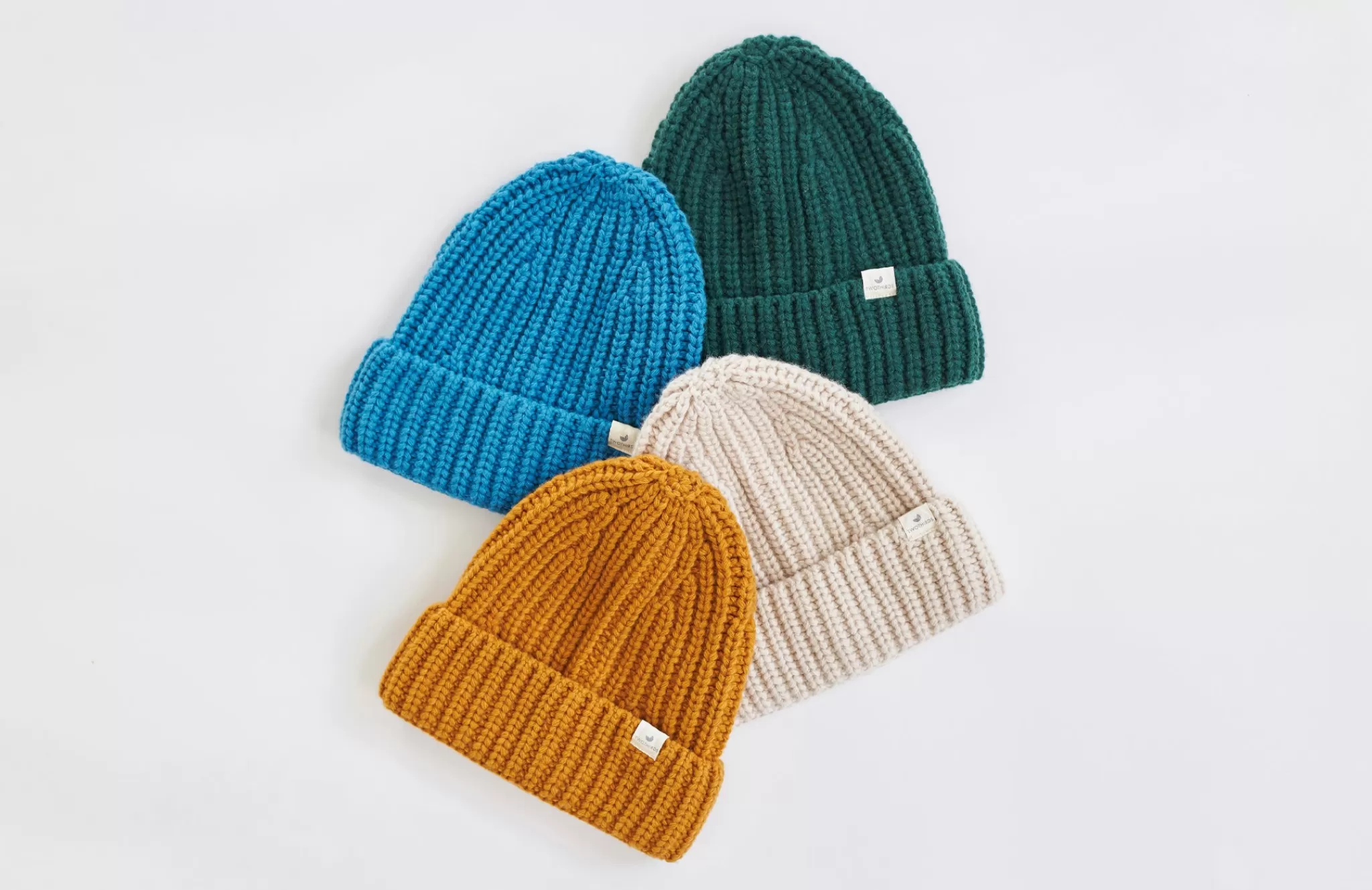 TWOTHIRDS Chapeaux-Bonnet Cotele Vert Fonce