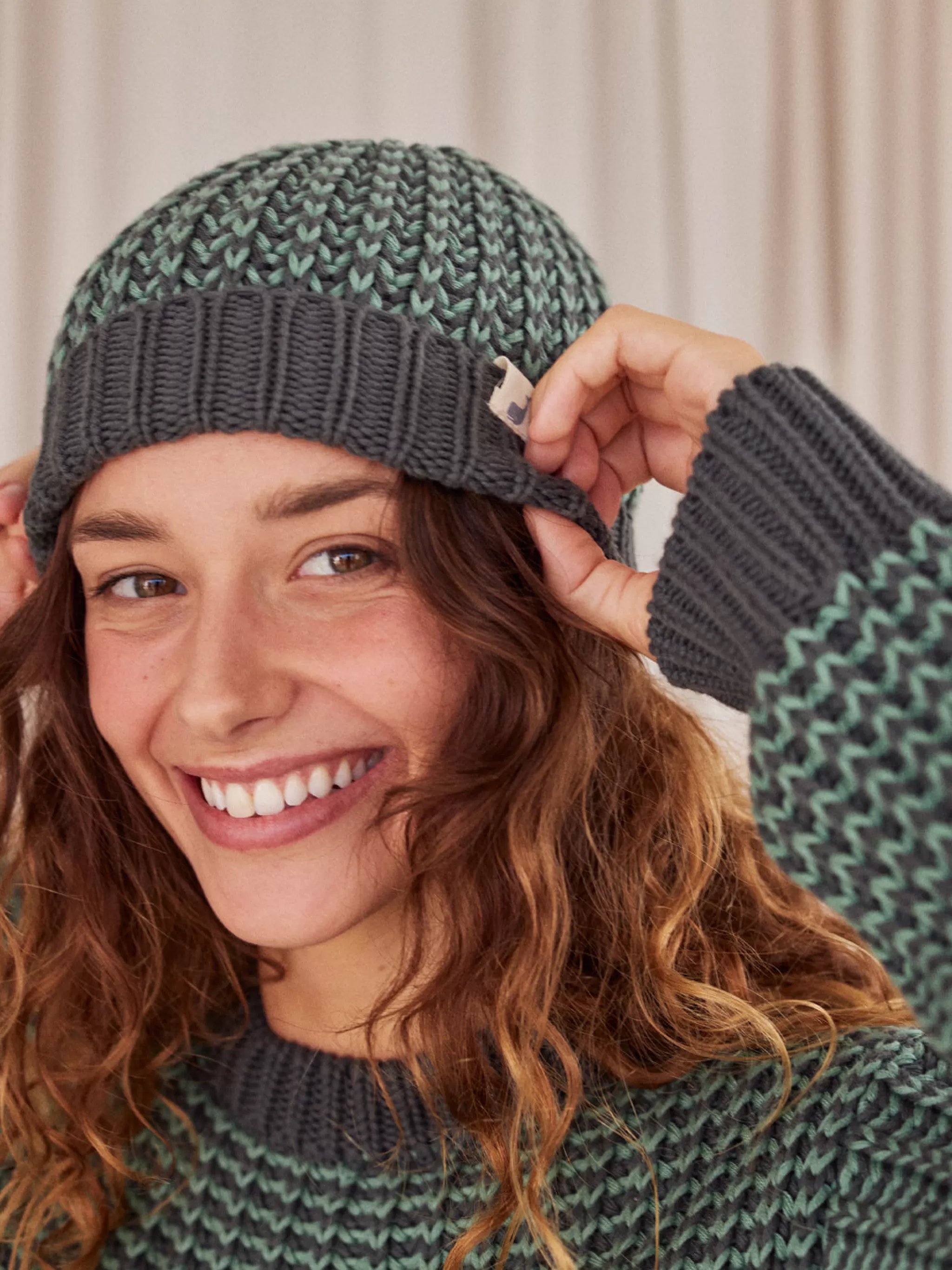 TWOTHIRDS Chapeaux-Bonnet Katiu Lac Profond Bicolore