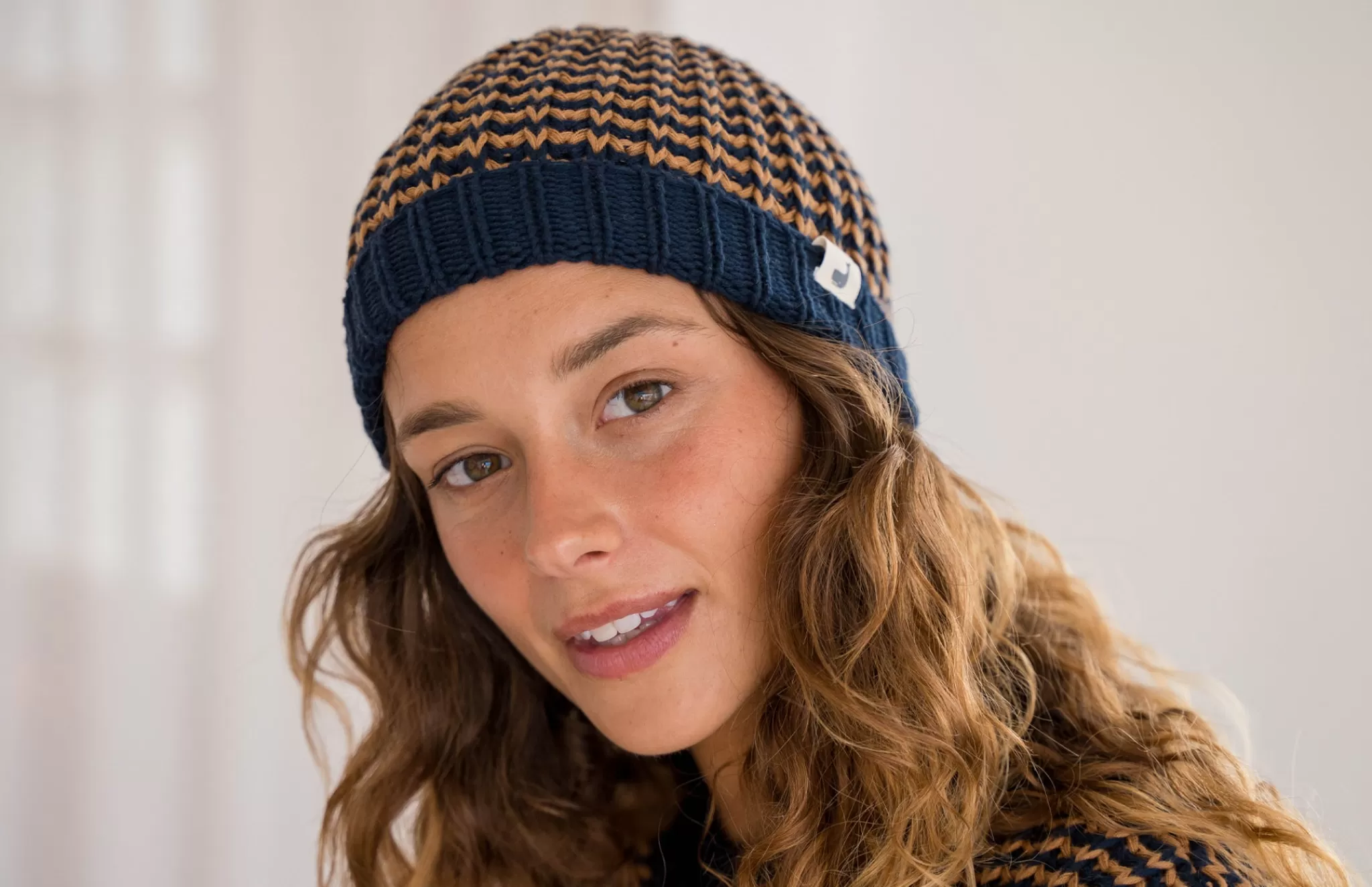 TWOTHIRDS Chapeaux-Bonnet Katiu Bicolore Marine