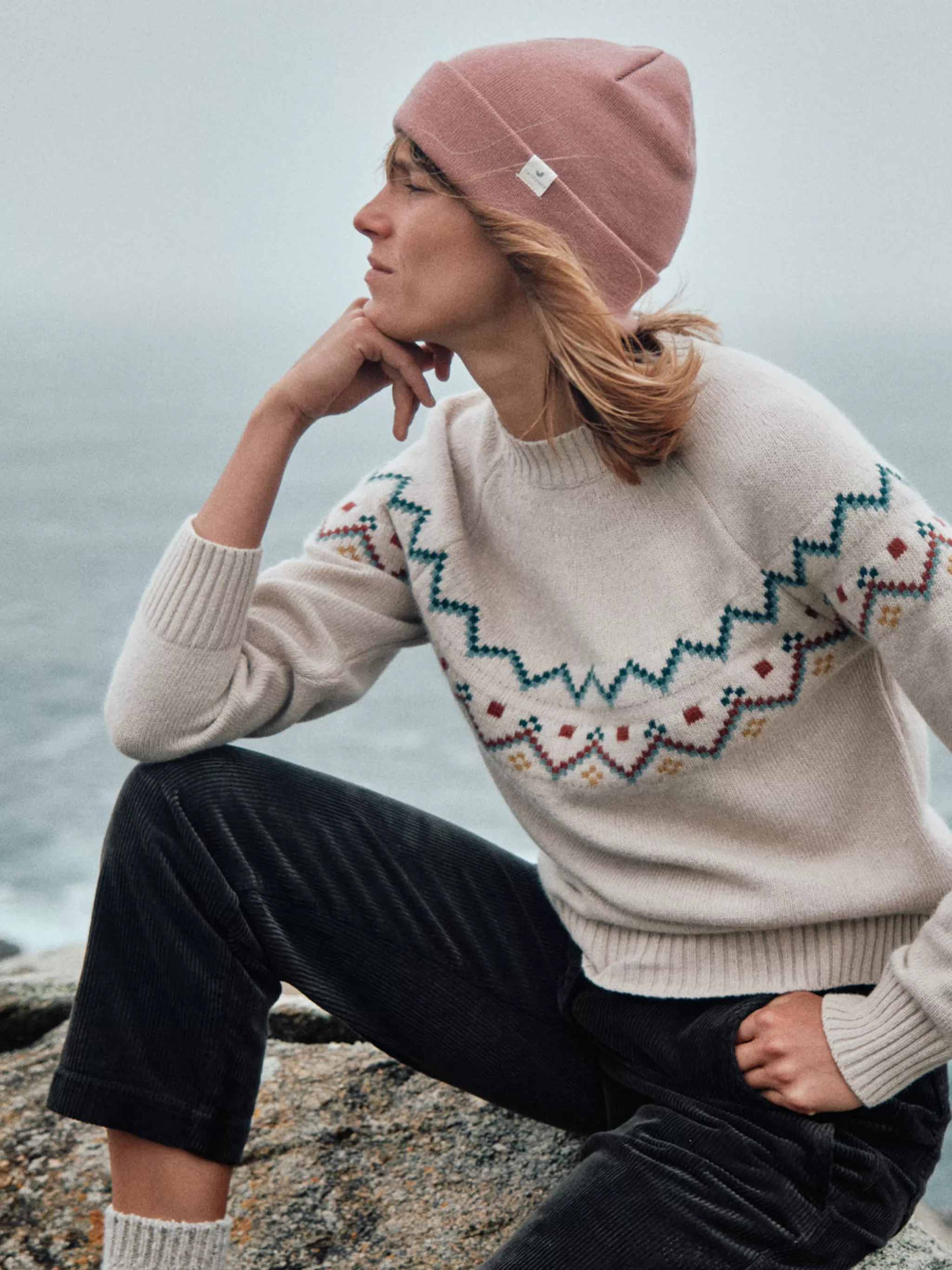 TWOTHIRDS Chapeaux-Bonnet Merinos Rose