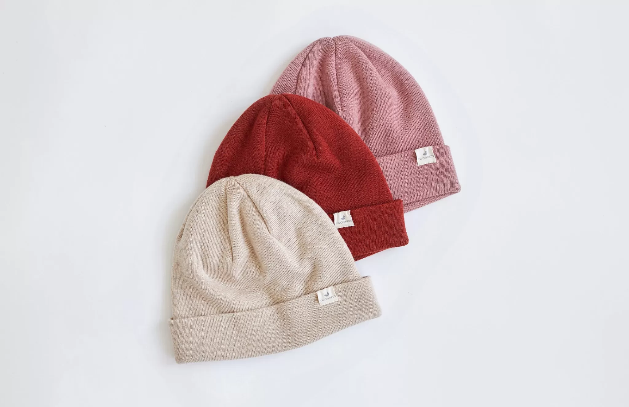 TWOTHIRDS Chapeaux-Bonnet Merinos Rose