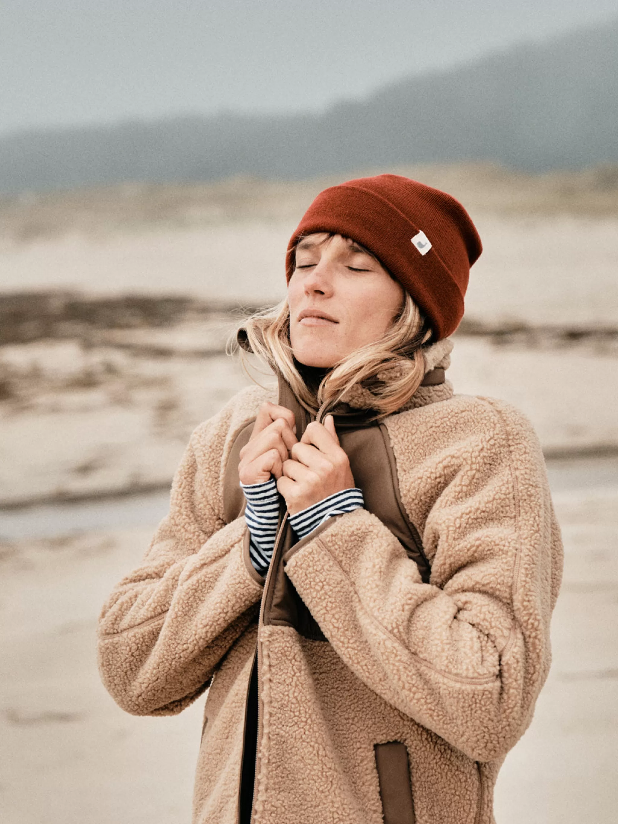 TWOTHIRDS Chapeaux-Bonnet Merinos Orange