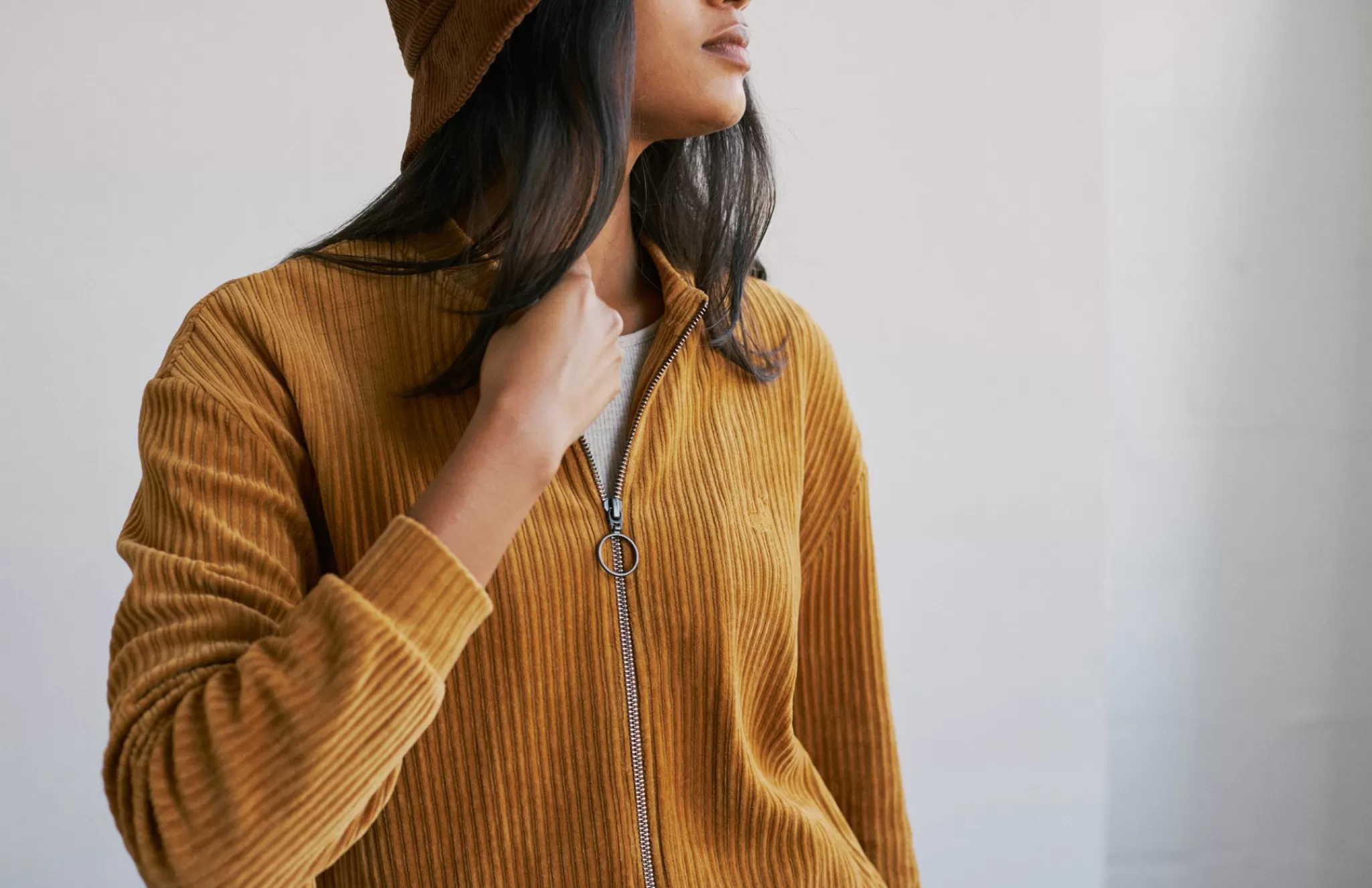 TWOTHIRDS Sweatshirts-Cadre Brun Dore
