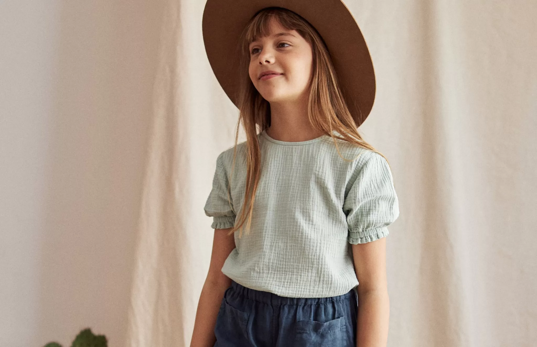 TWOTHIRDS Tops-Caminha Aqua Pale