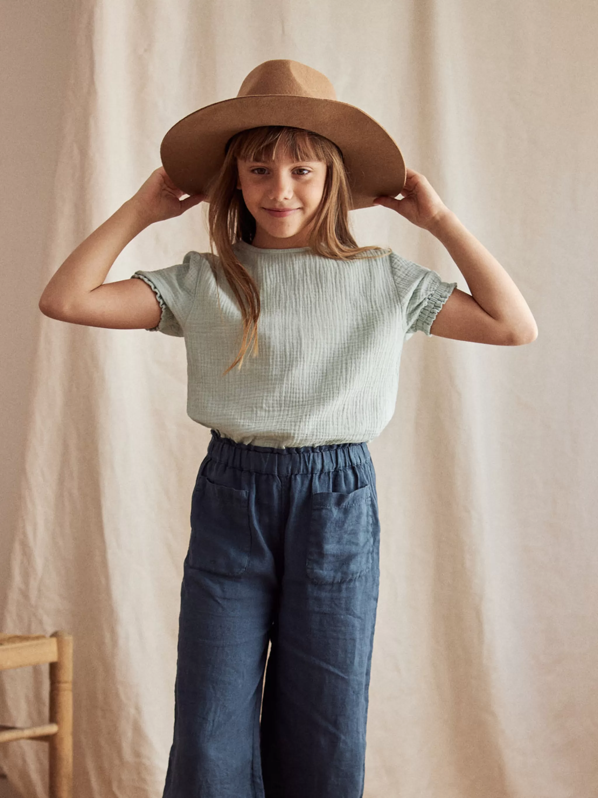 TWOTHIRDS Tops-Caminha Aqua Pale