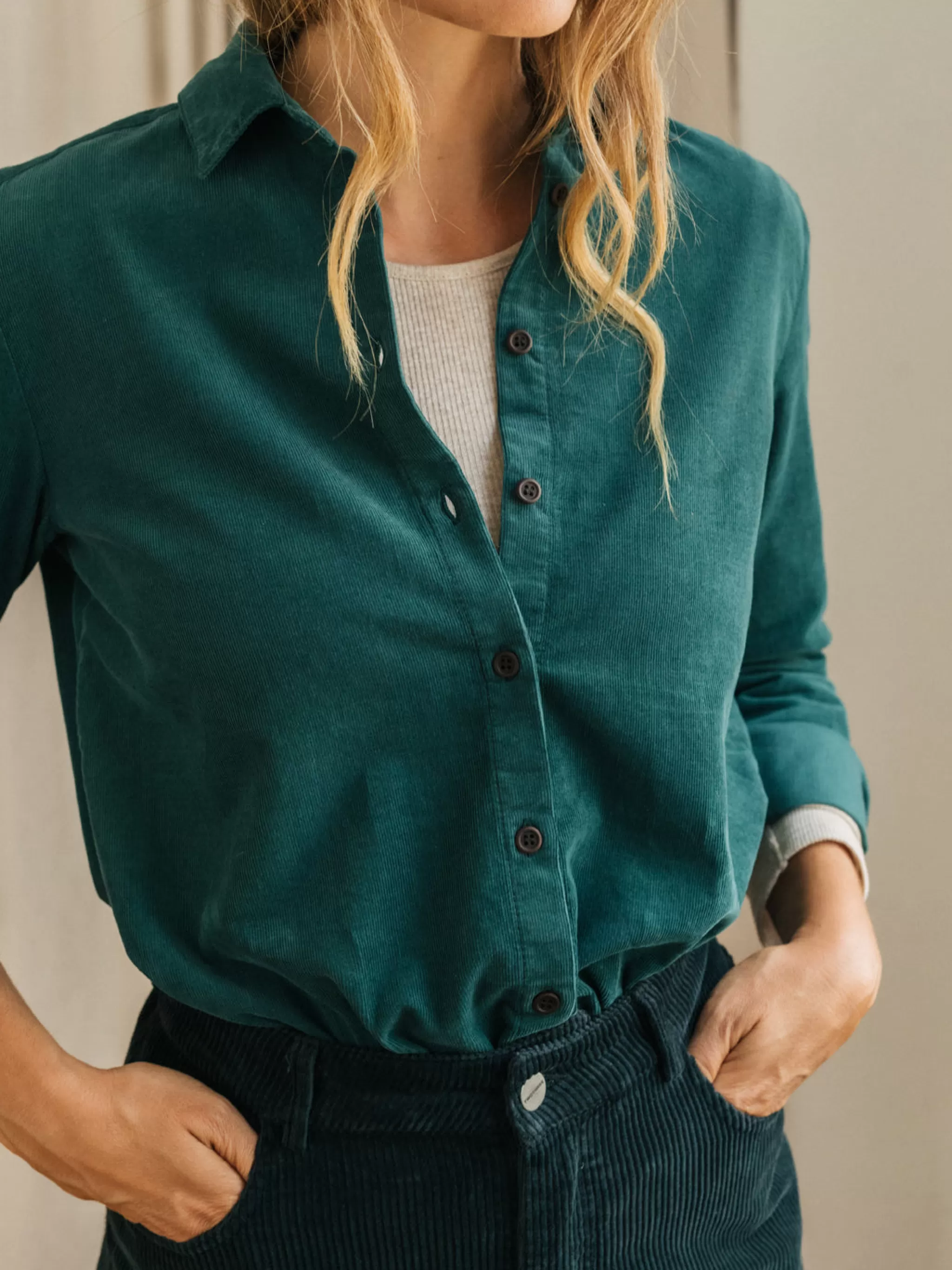 TWOTHIRDS Shirts-Cardoso Vert Mediterraneen