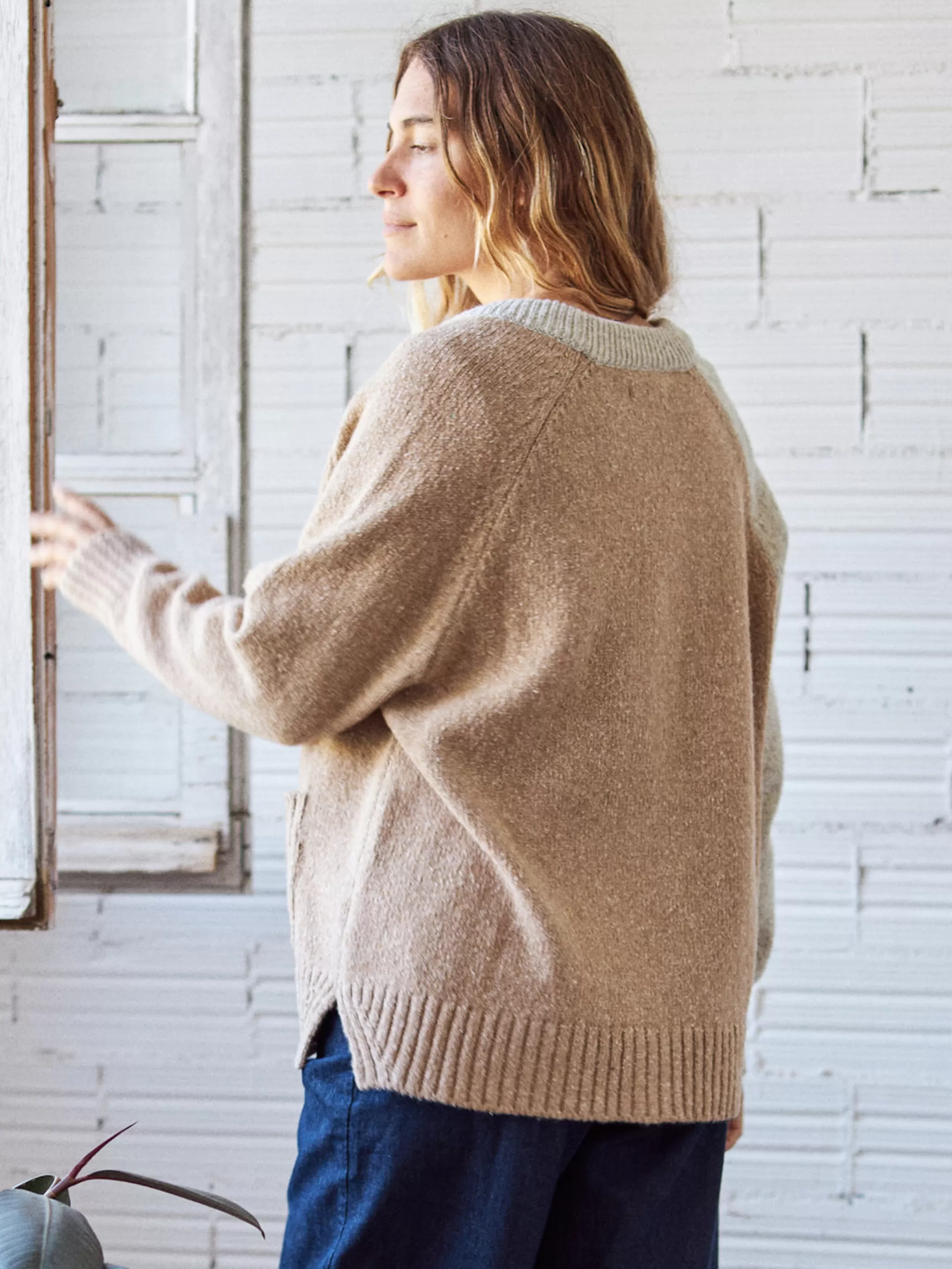 TWOTHIRDS Knits-Chimanes Couleur Du Bloc Beige