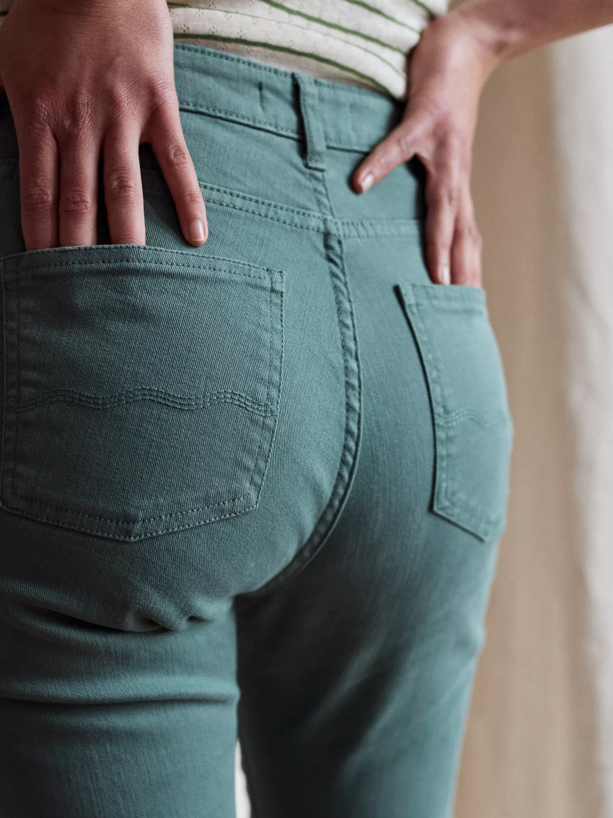 TWOTHIRDS Trousers-Cleopha Vert Ecume De Mer