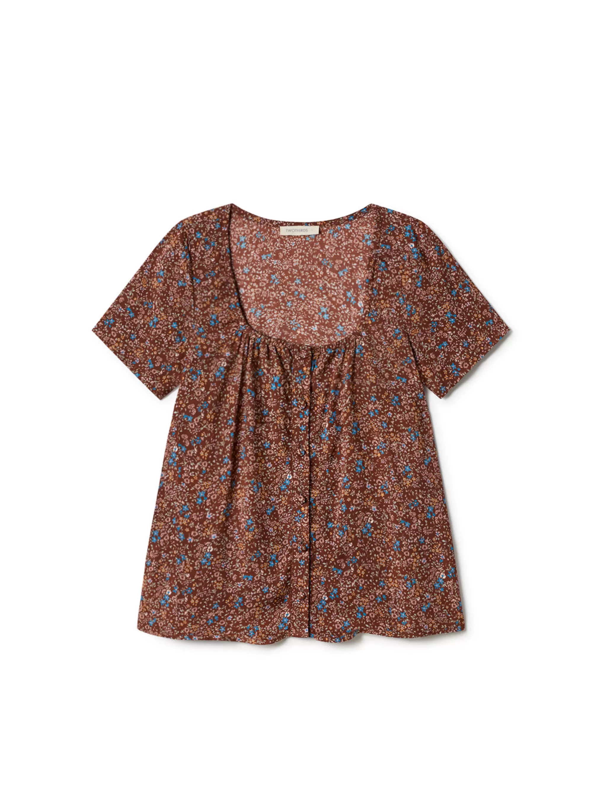 TWOTHIRDS Shirts-Commis Fleurs De Campagne Rouge