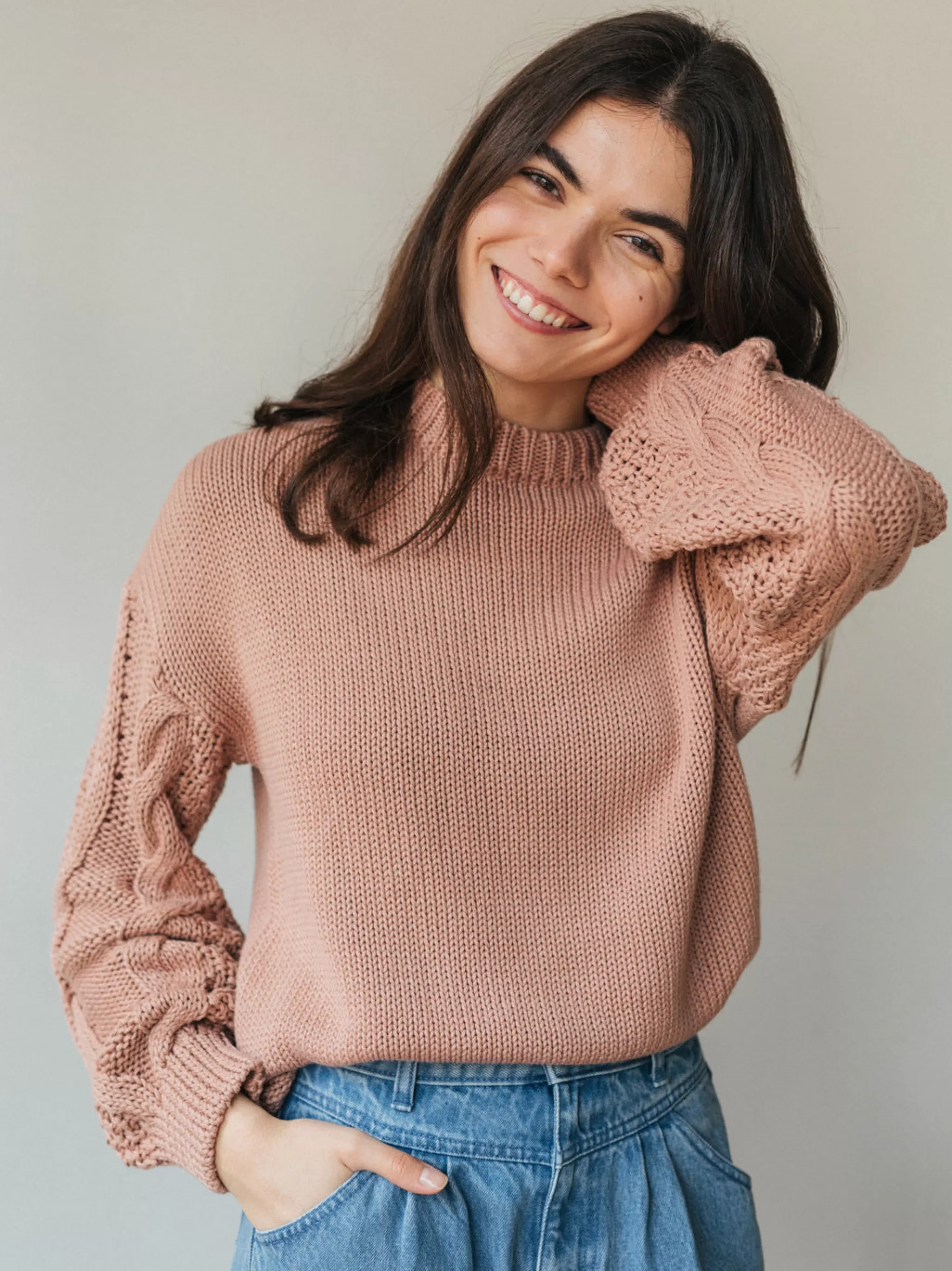 TWOTHIRDS Knits-Curtis Rose Poussiereux
