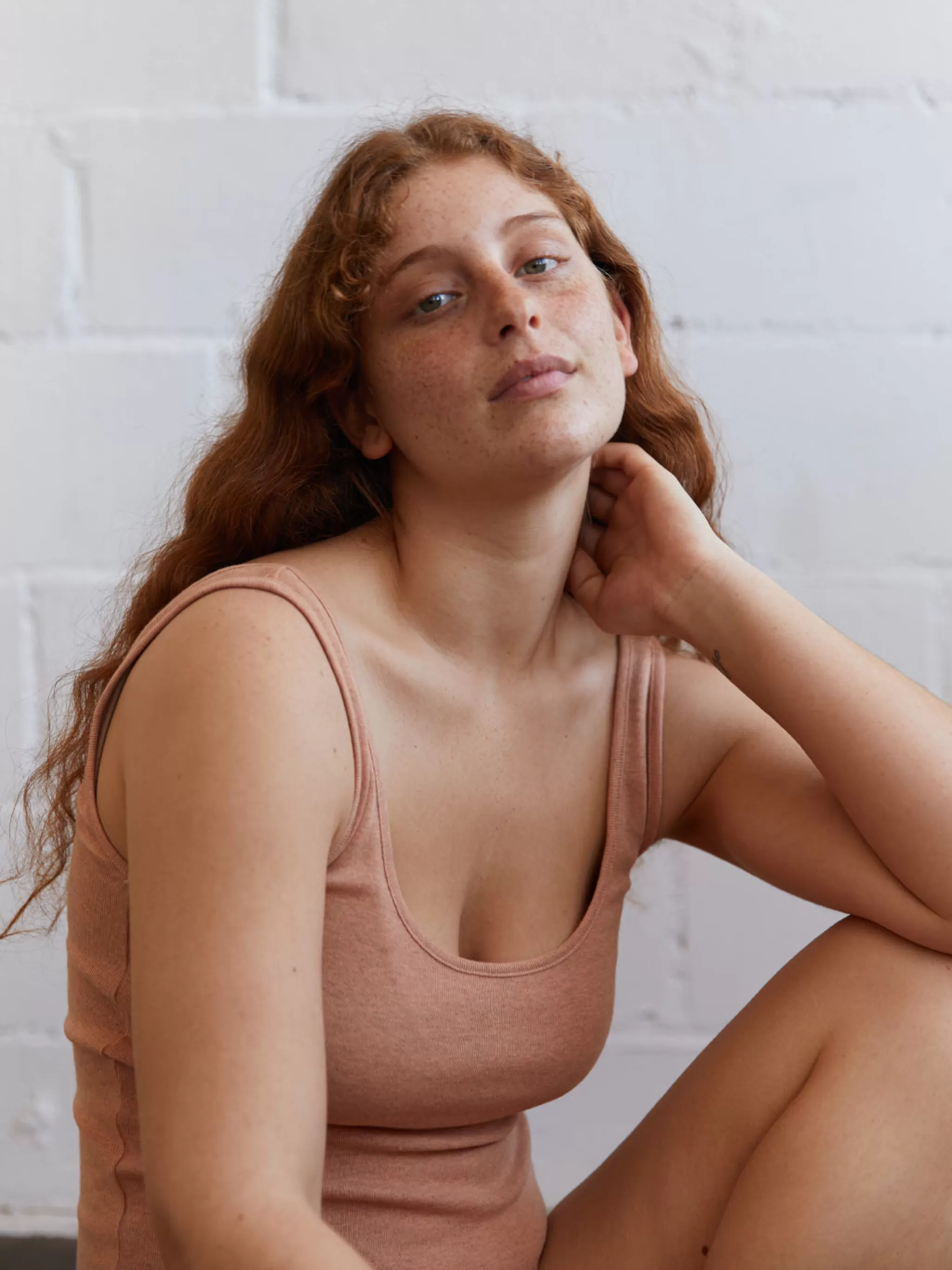 TWOTHIRDS Underwear-Debardeur Cotele Recycle Peche