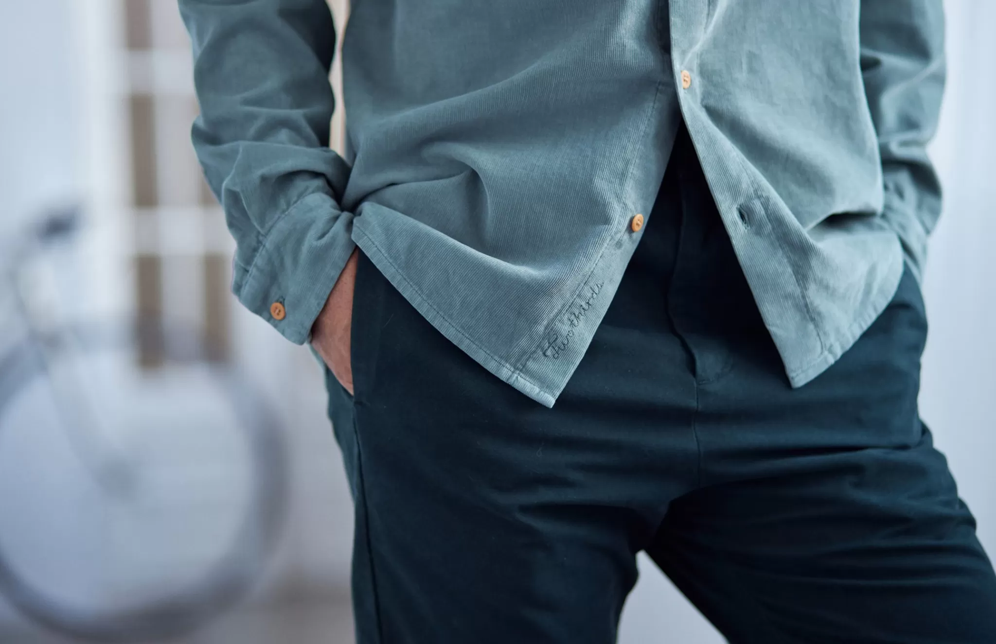 TWOTHIRDS Trousers-Dovy Vert Profond