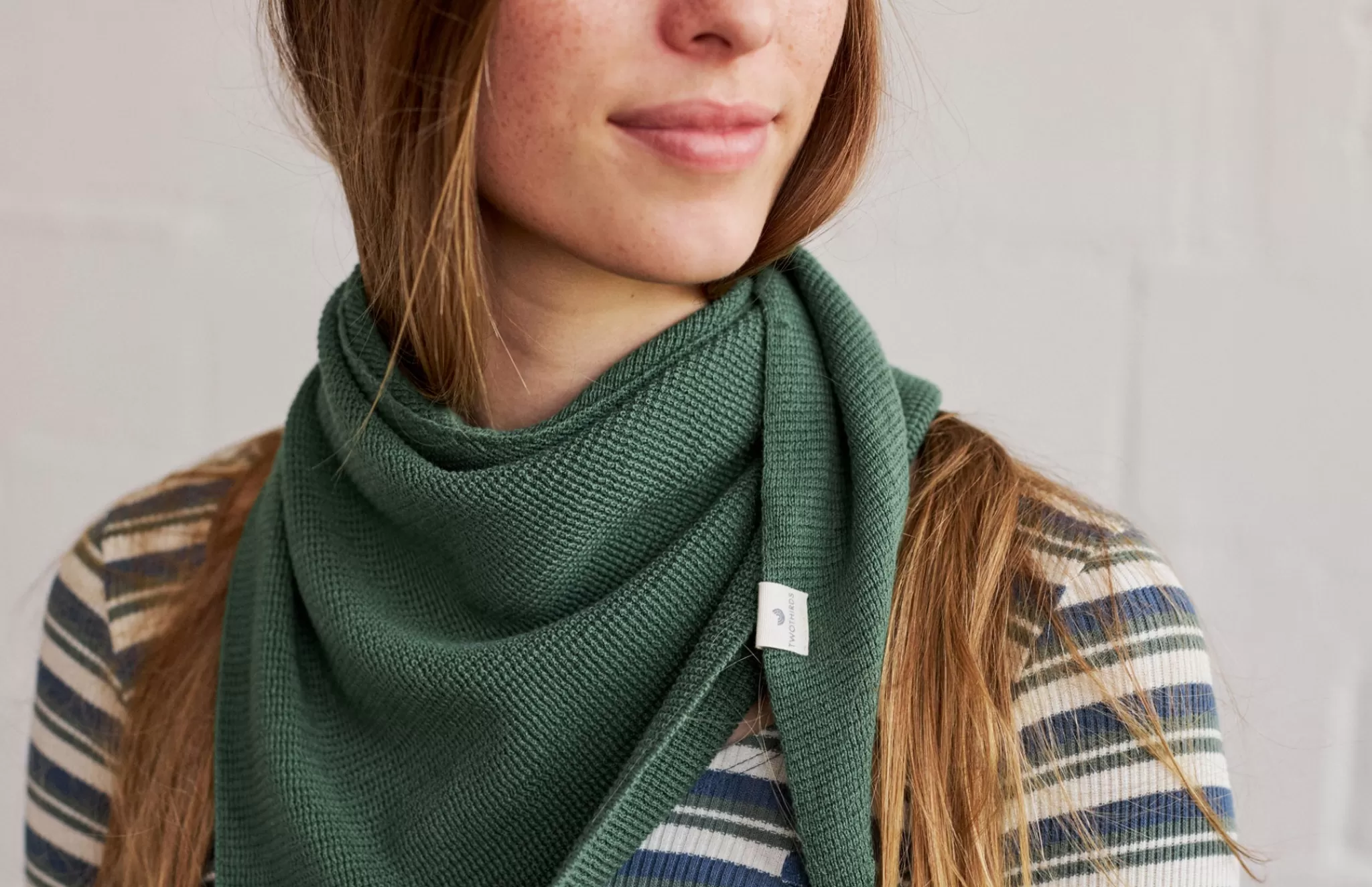 TWOTHIRDS Cravates-Echarpe En Tricot Vert