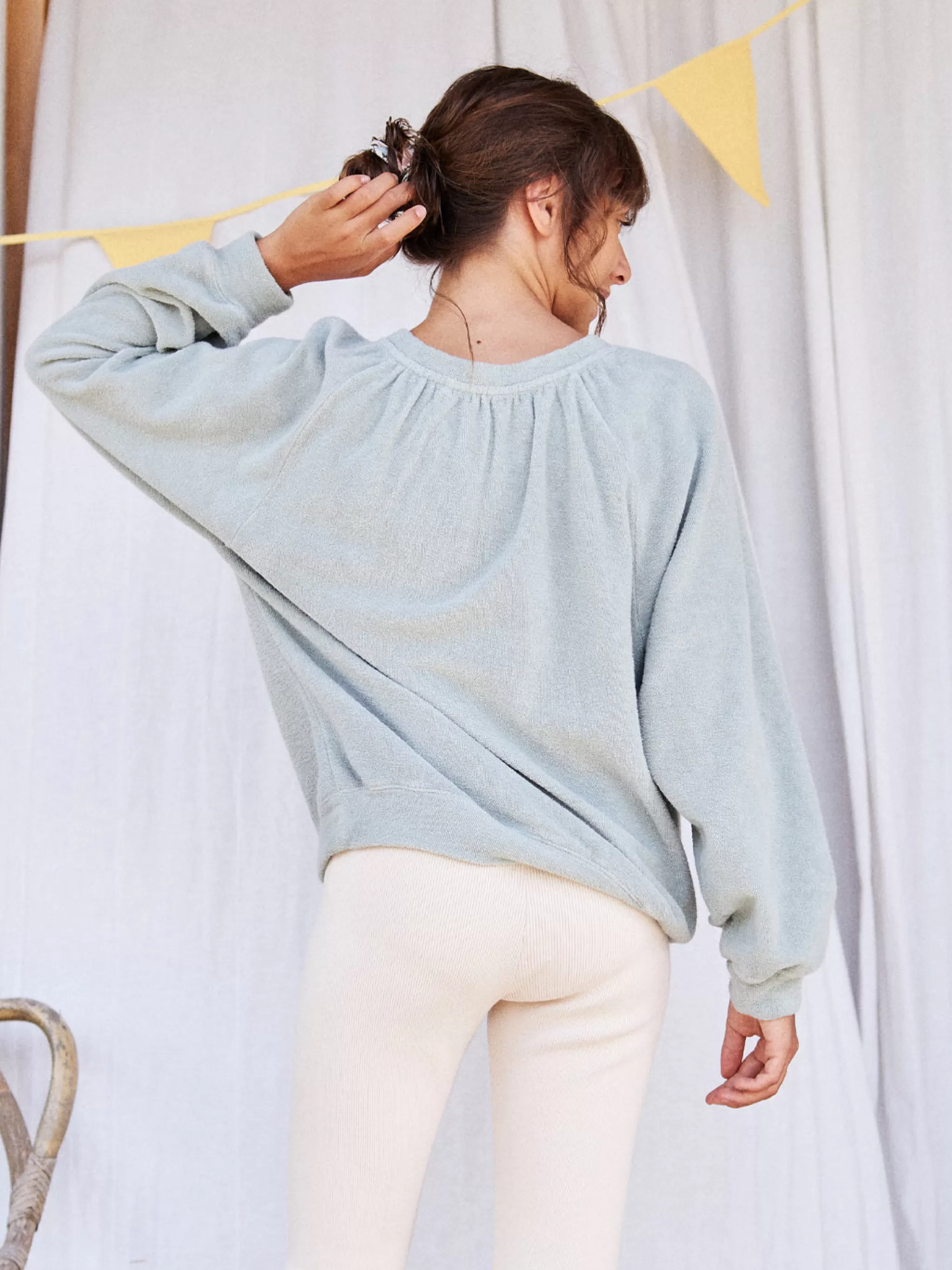 TWOTHIRDS Tops-El Quemao Aqua Glace