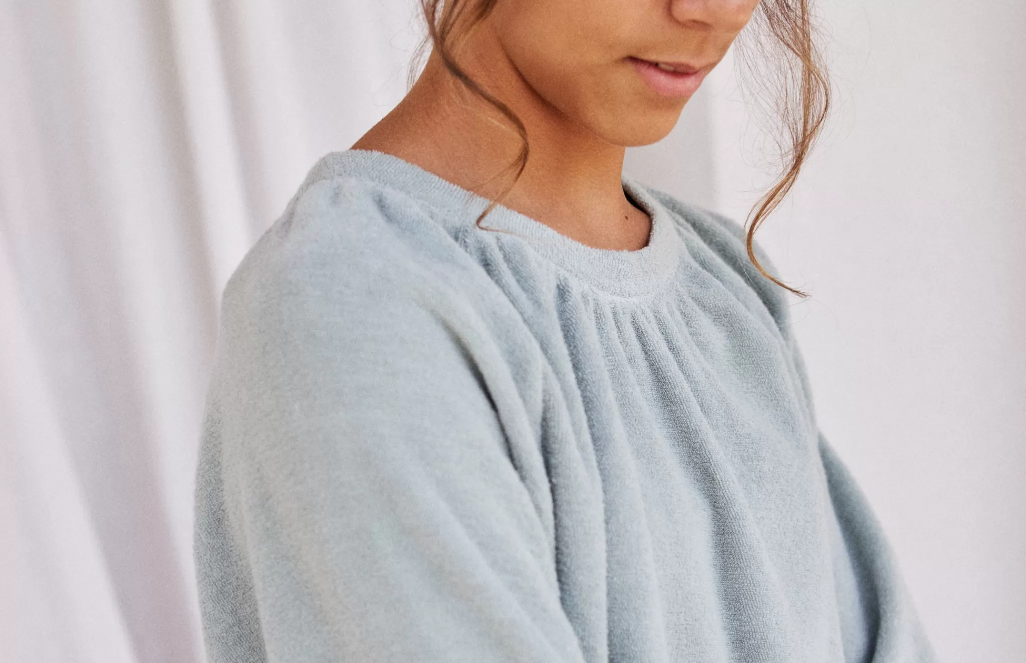 TWOTHIRDS Tops-El Quemao Aqua Glace