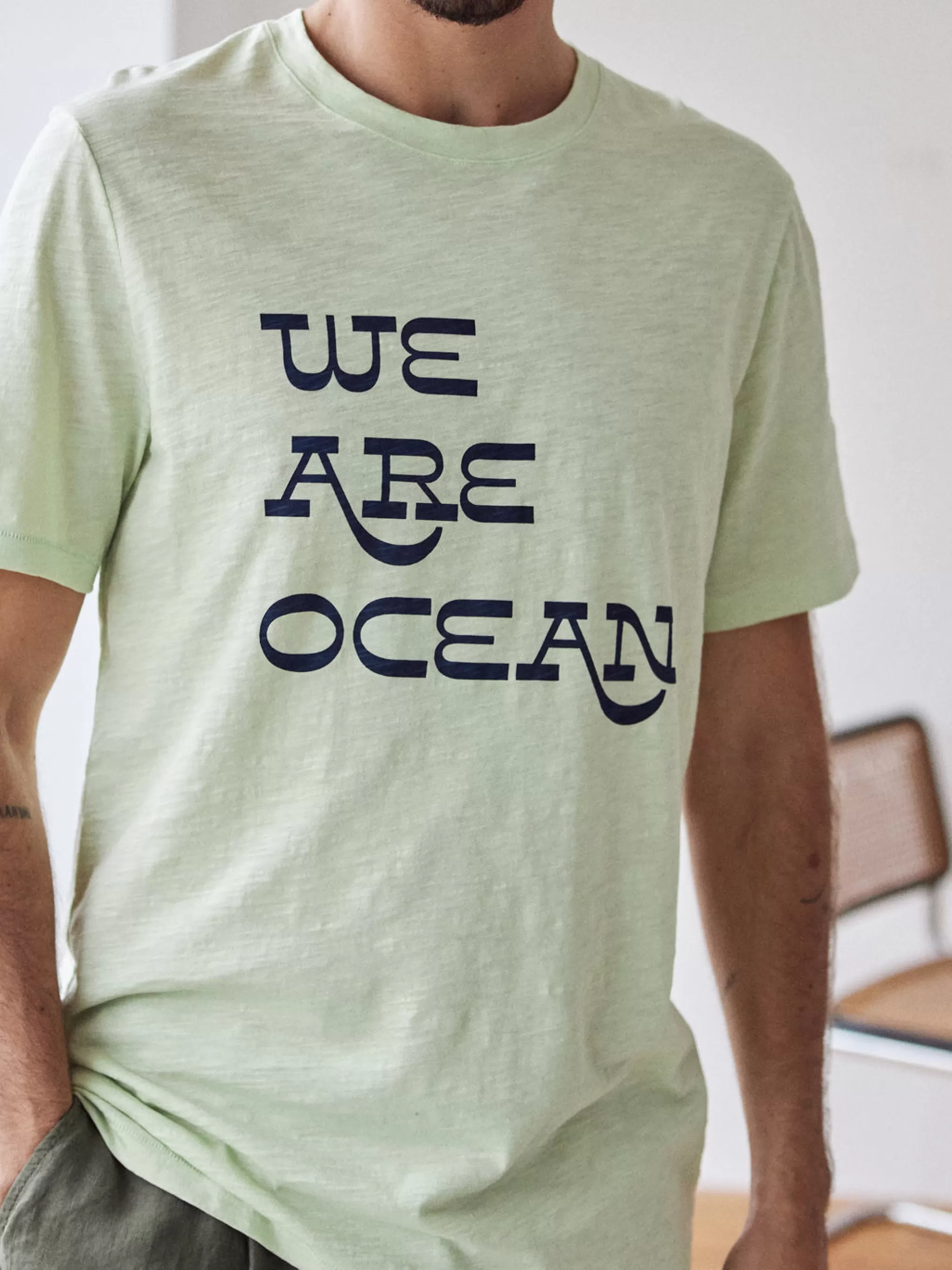 TWOTHIRDS T-Shirts-Espasante Vert Aloes
