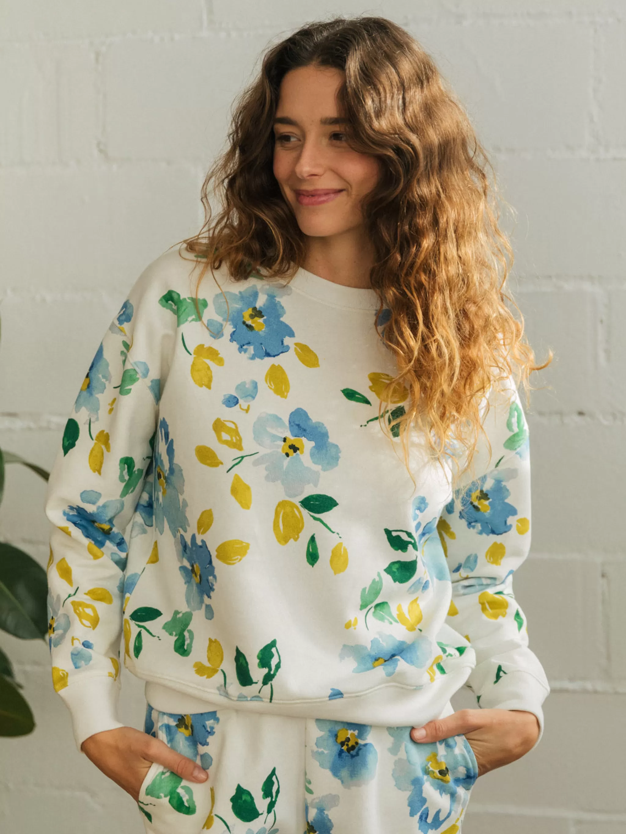 TWOTHIRDS Sweatshirts-Filfla Aquarelle Florale