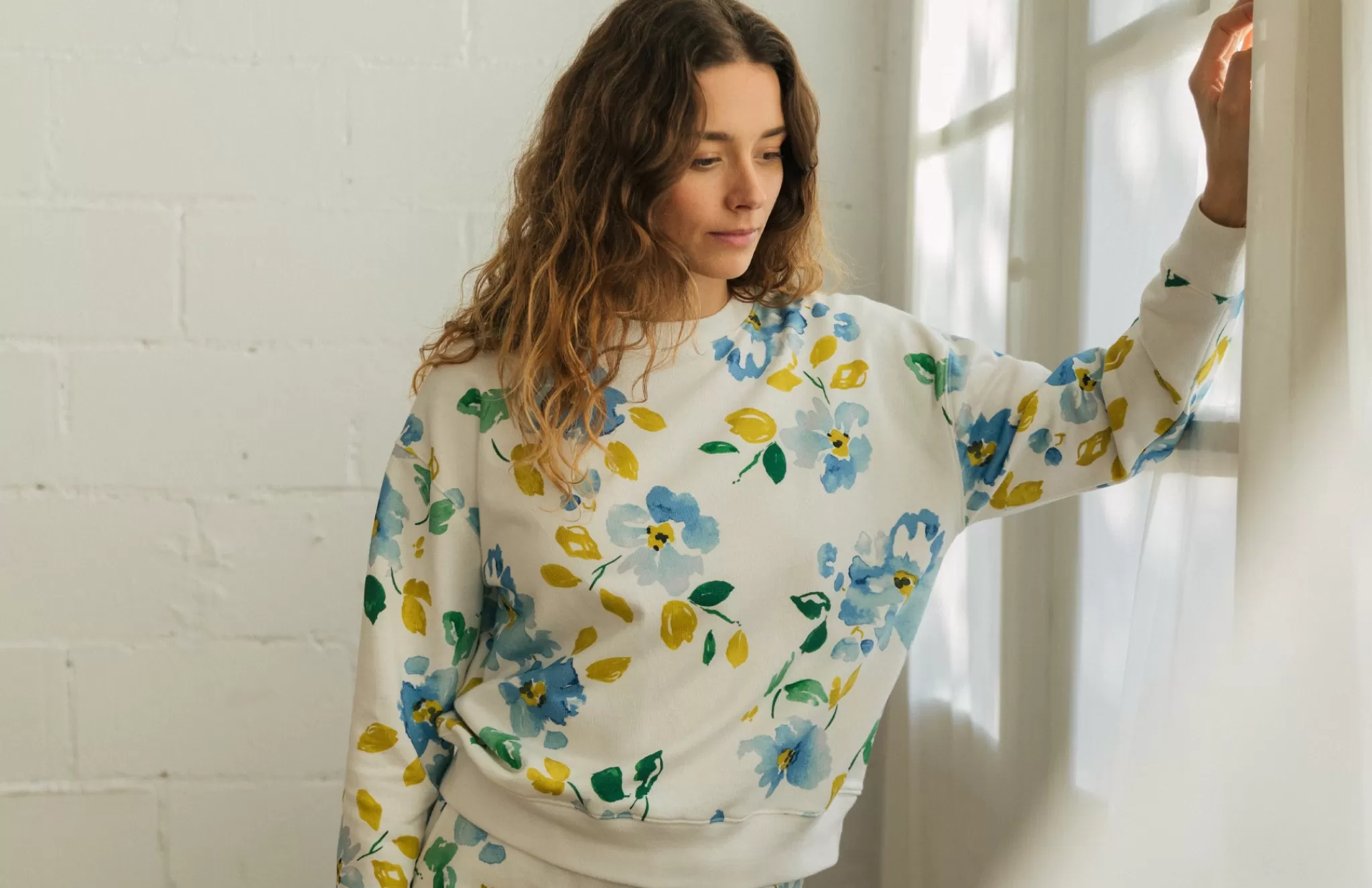 TWOTHIRDS Sweatshirts-Filfla Aquarelle Florale