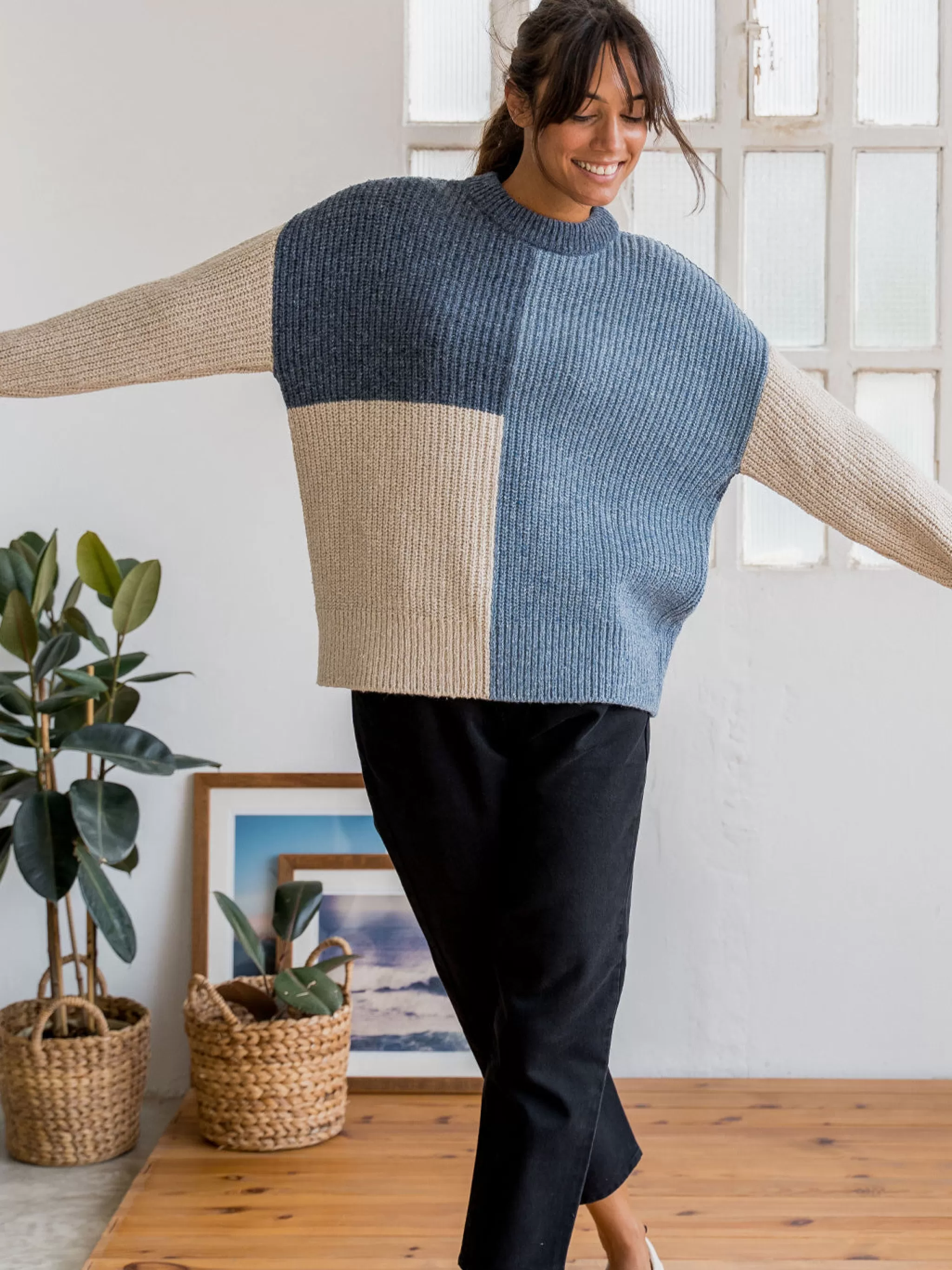 TWOTHIRDS Knits-Fyn Bleu