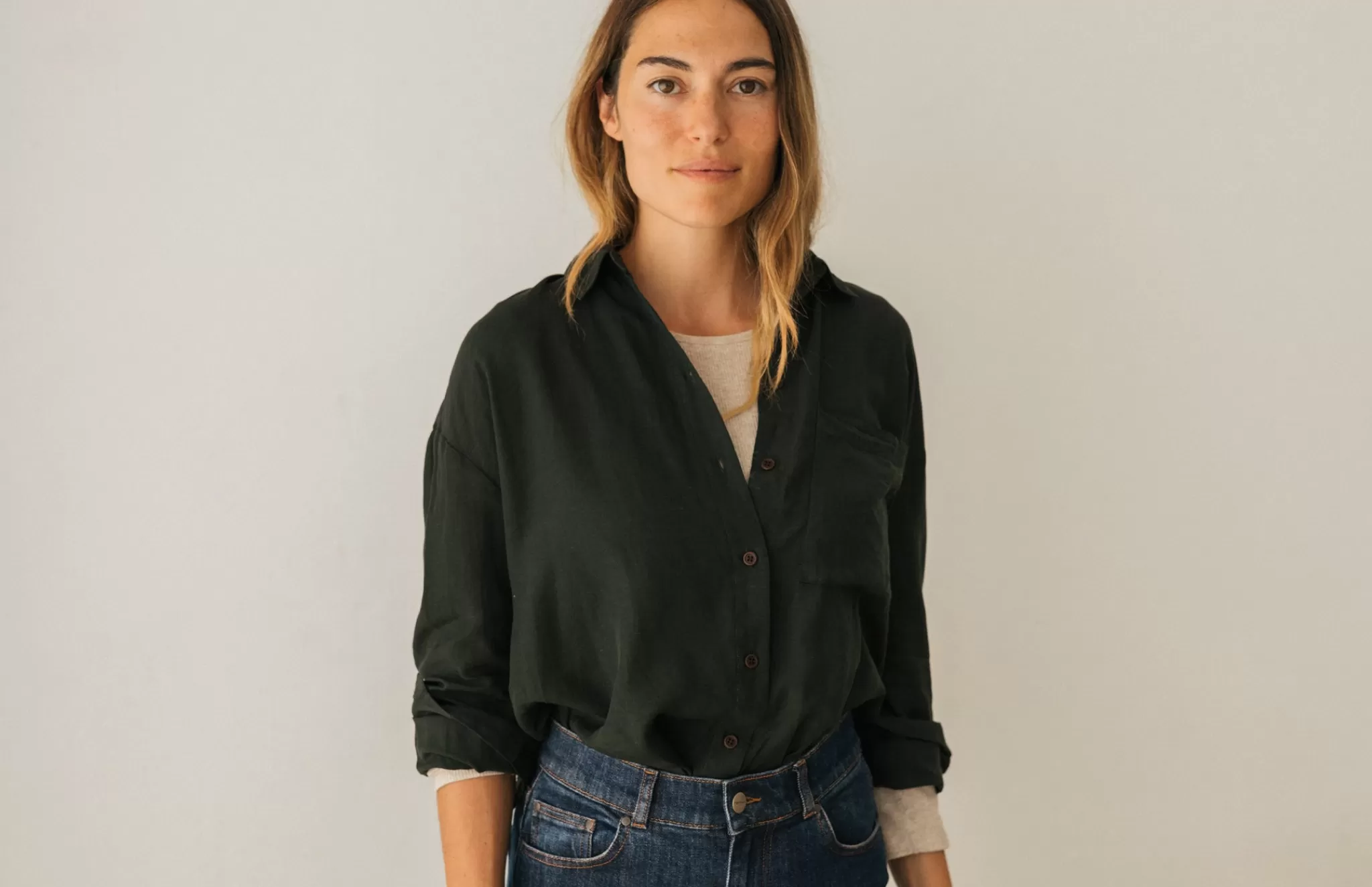 TWOTHIRDS Shirts-Gibbs Vert Profond