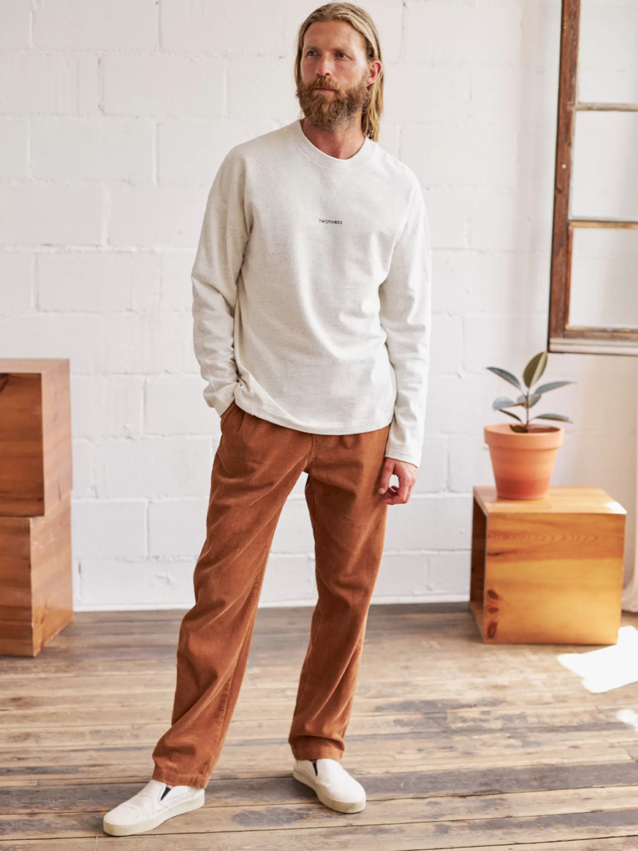 TWOTHIRDS Sweatshirts-Gravine Neps Multicolore Ecru