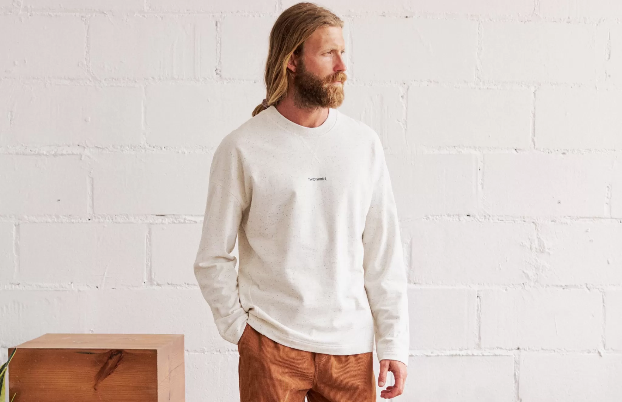 TWOTHIRDS Sweatshirts-Gravine Neps Multicolore Ecru