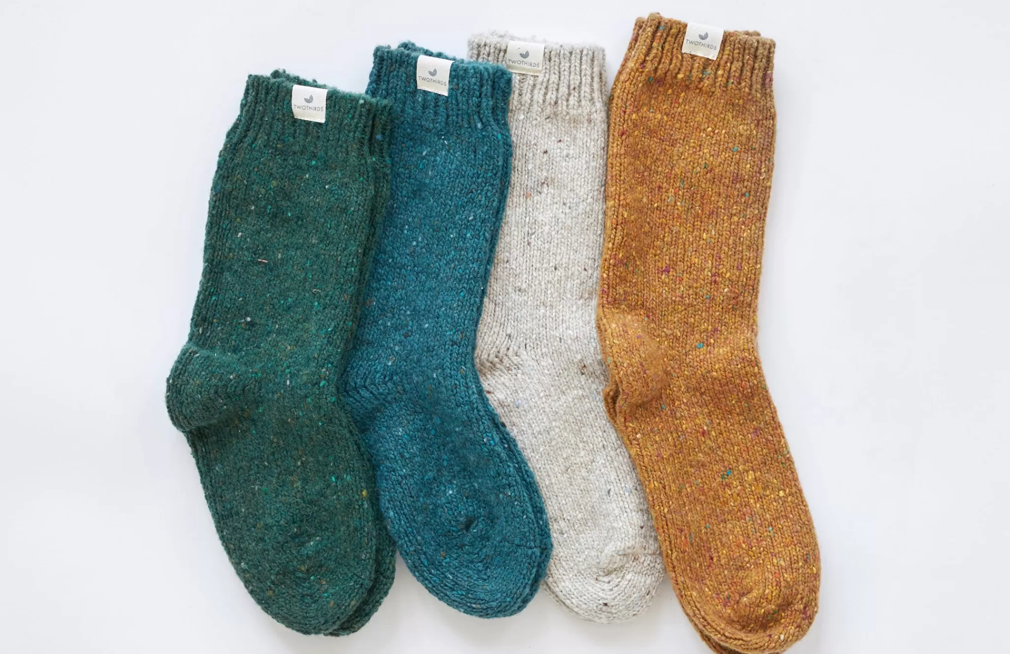 TWOTHIRDS Chaussettes-Grindall Neps Beiges