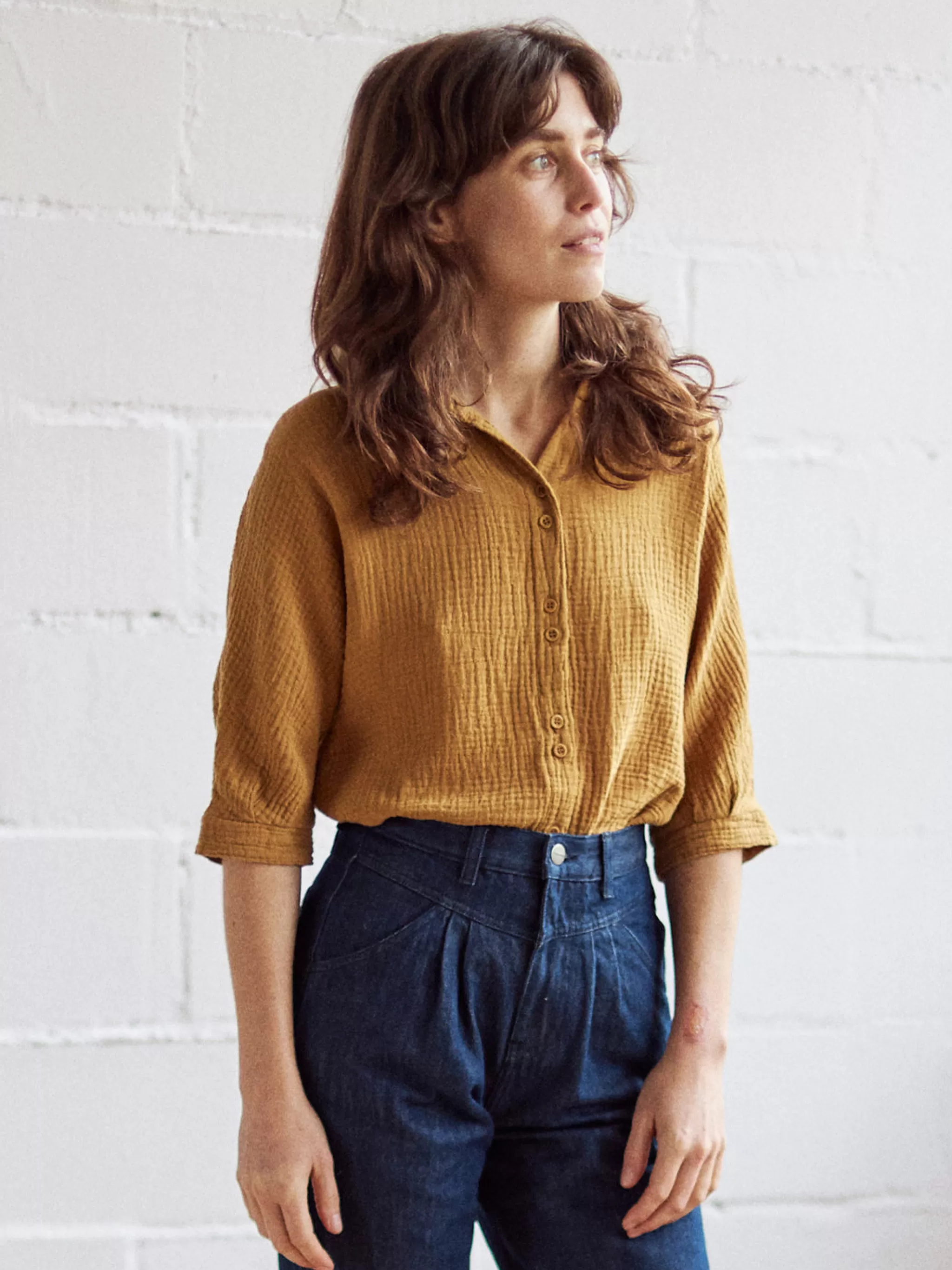 TWOTHIRDS Shirts-Guguan Moutarde