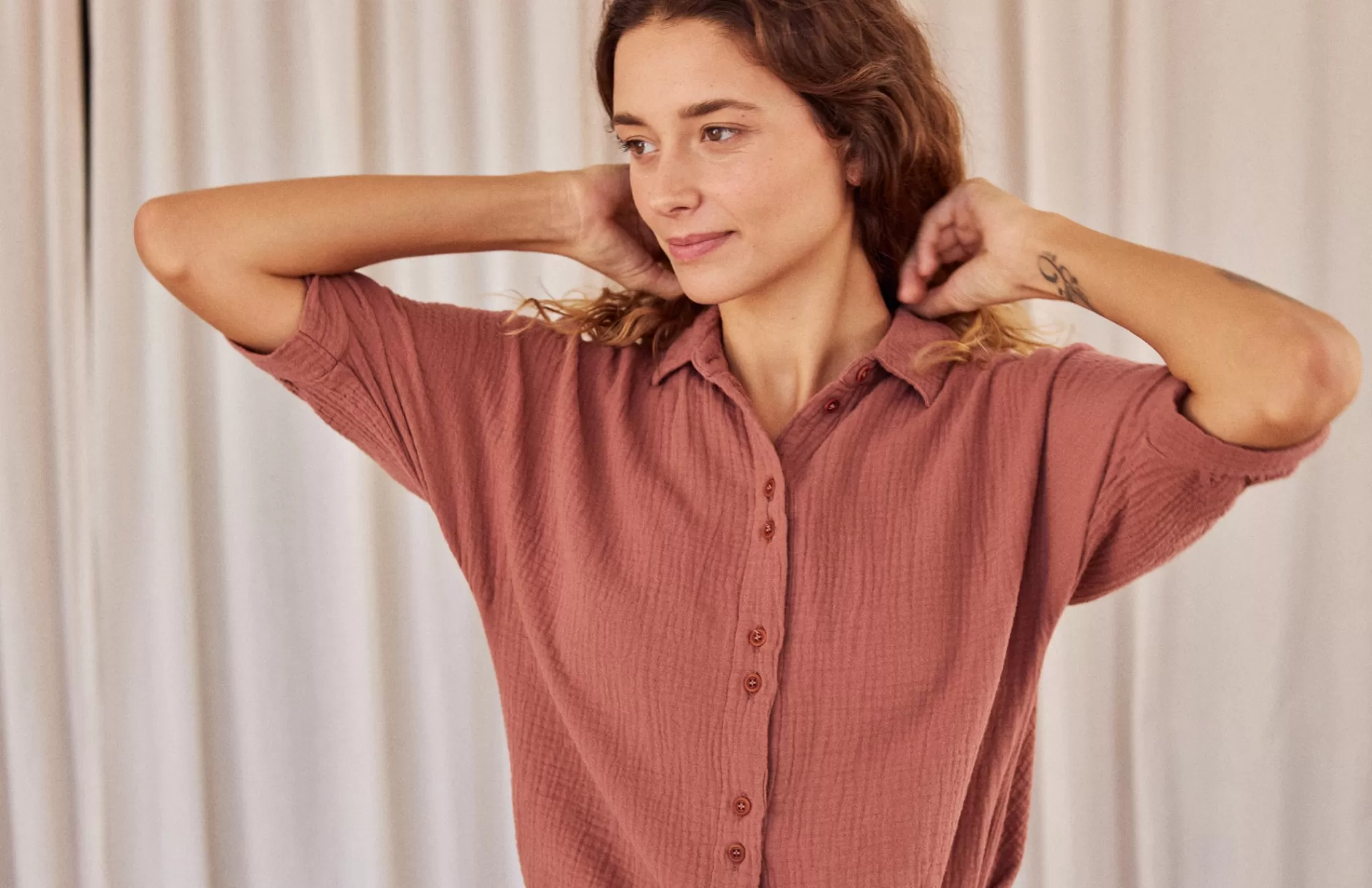 TWOTHIRDS Shirts-Guguan Rose
