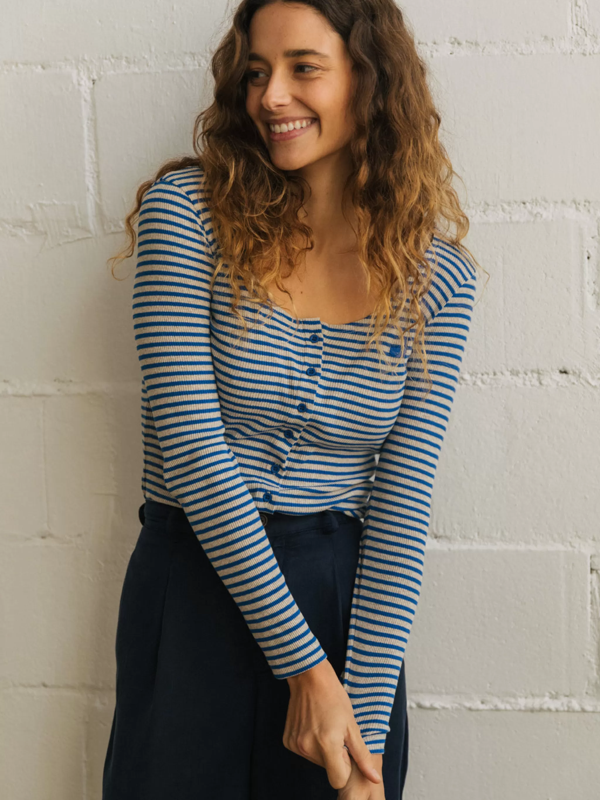 TWOTHIRDS Tops-Habel Rayures Bleues De Nuit