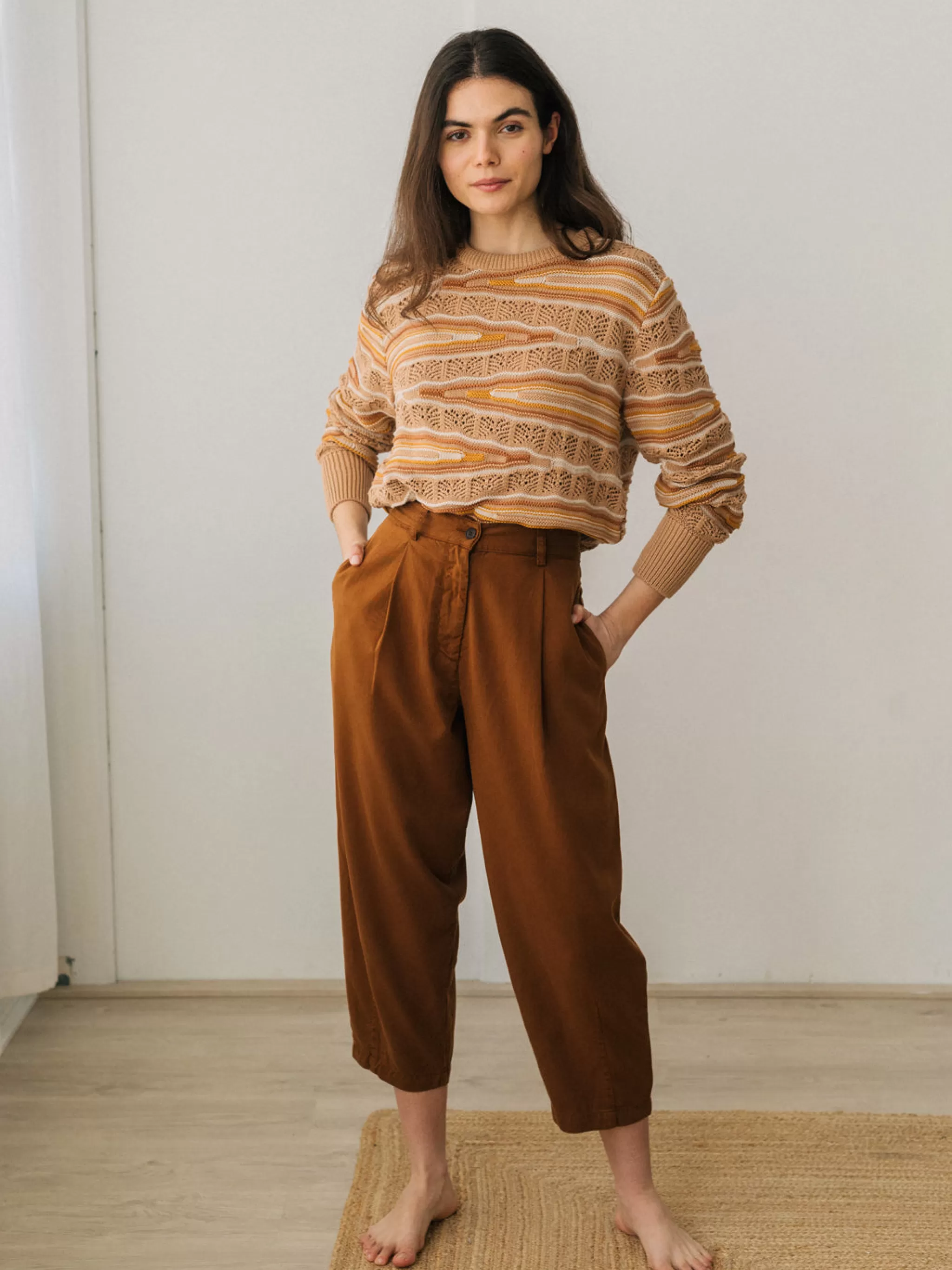 TWOTHIRDS Trousers-Haruku Vieil Or