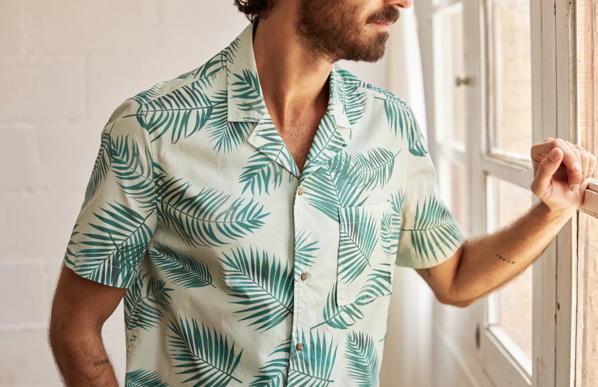 TWOTHIRDS Shirts-Hatana Vert Sauge