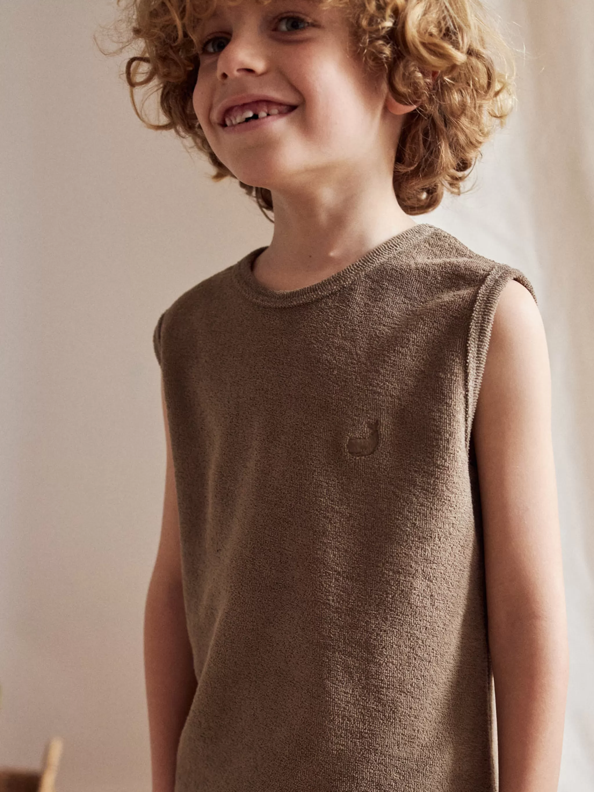 TWOTHIRDS Tops-Henley Shitake