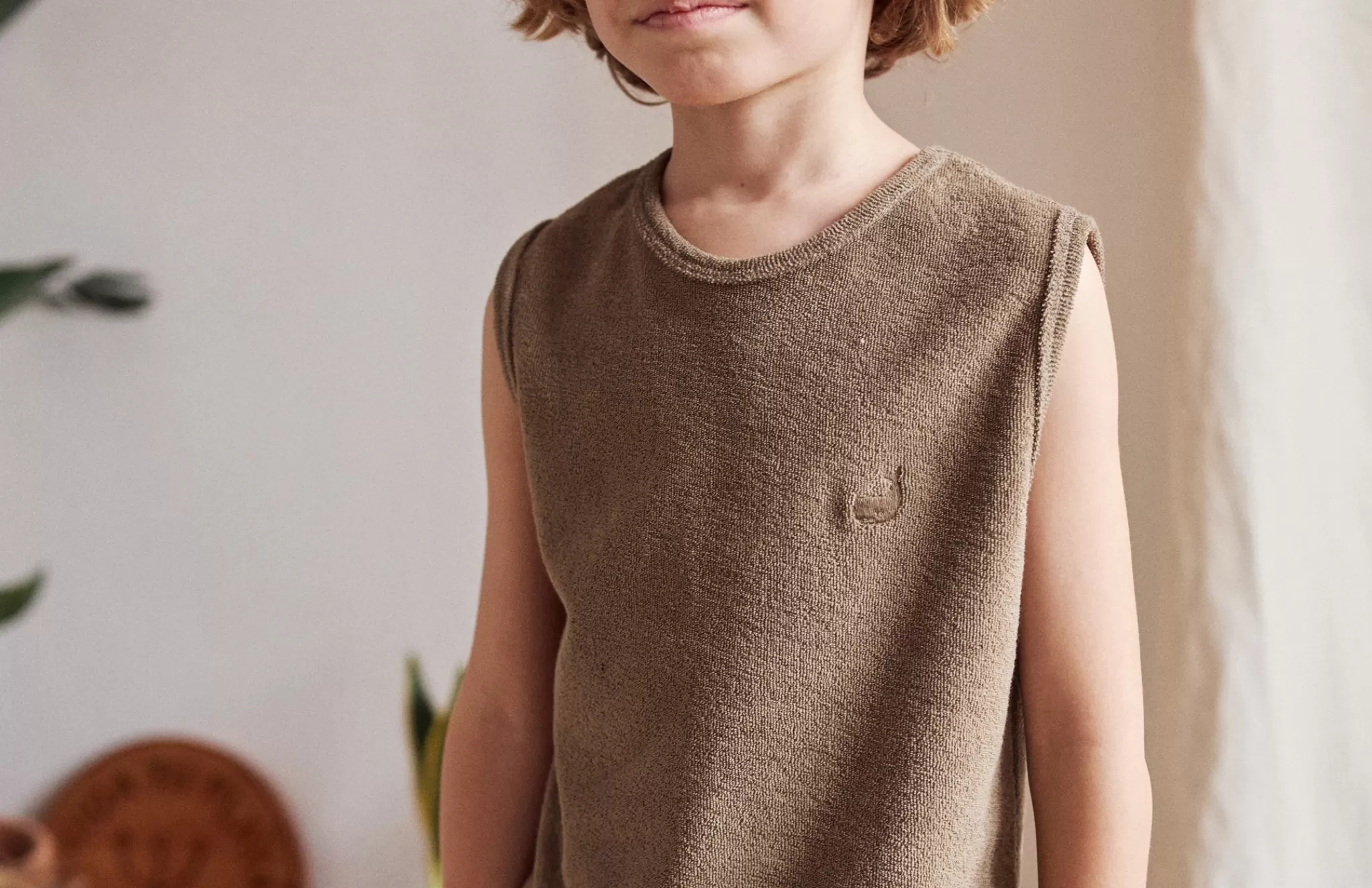TWOTHIRDS Tops-Henley Shitake