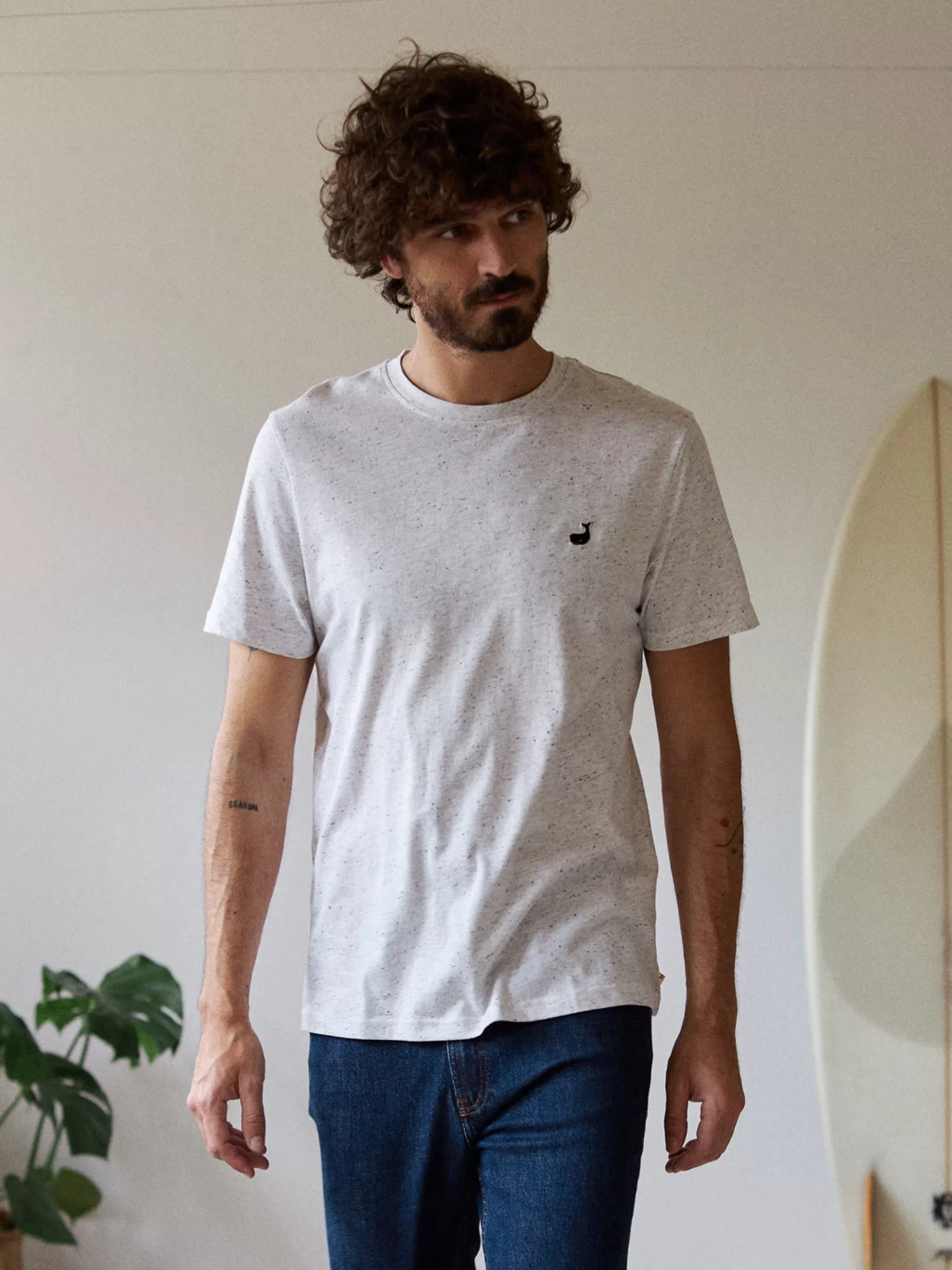 TWOTHIRDS T-Shirts-Homme Sepanggar - Blanc Neps Blancs