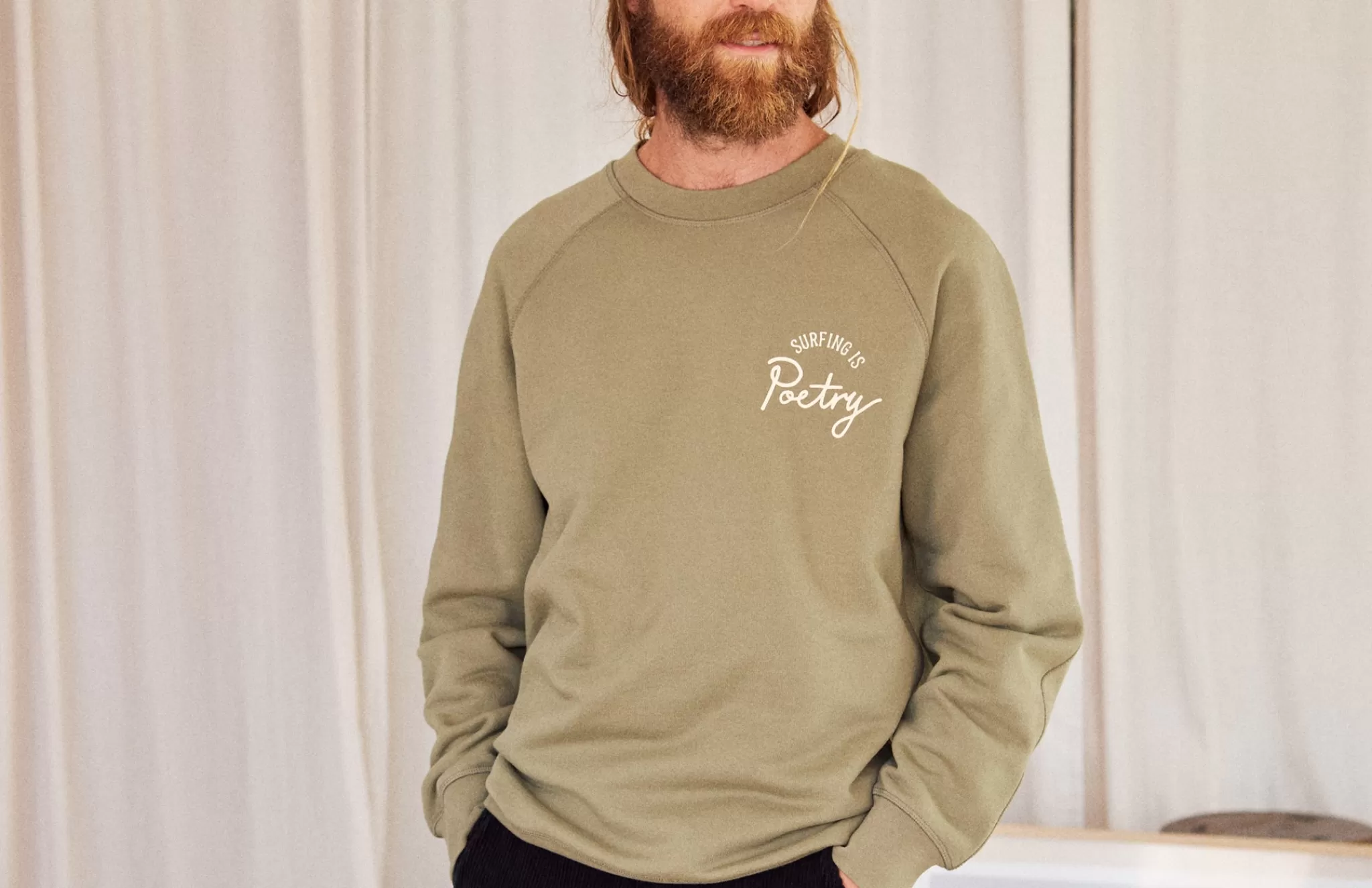 TWOTHIRDS Sweatshirts-Horta Kaki