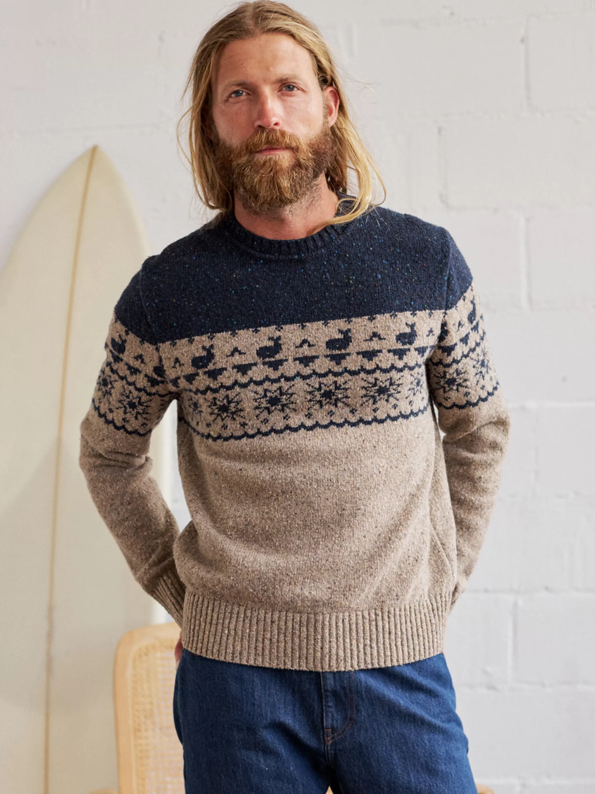 TWOTHIRDS Knits-Iriomote Jacquard Bicolore