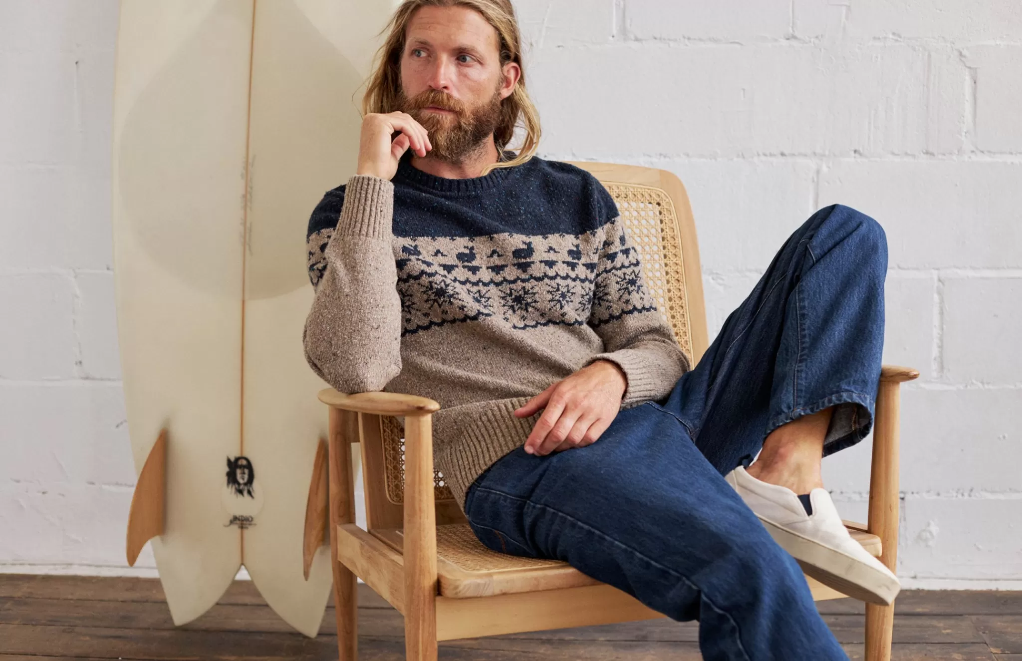 TWOTHIRDS Knits-Iriomote Jacquard Bicolore