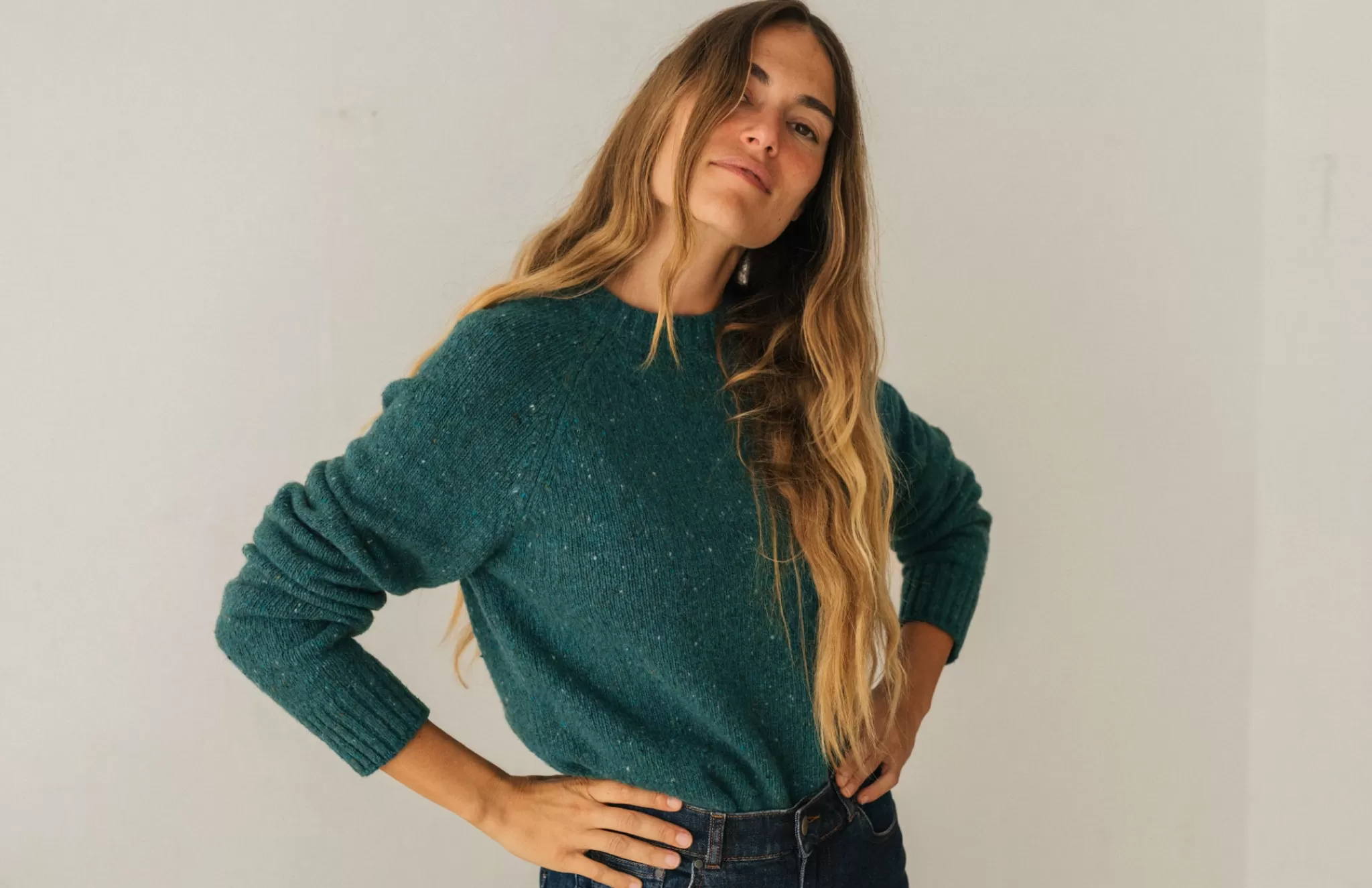 TWOTHIRDS Knits-Kalimnos Neps Multicolore Bleu