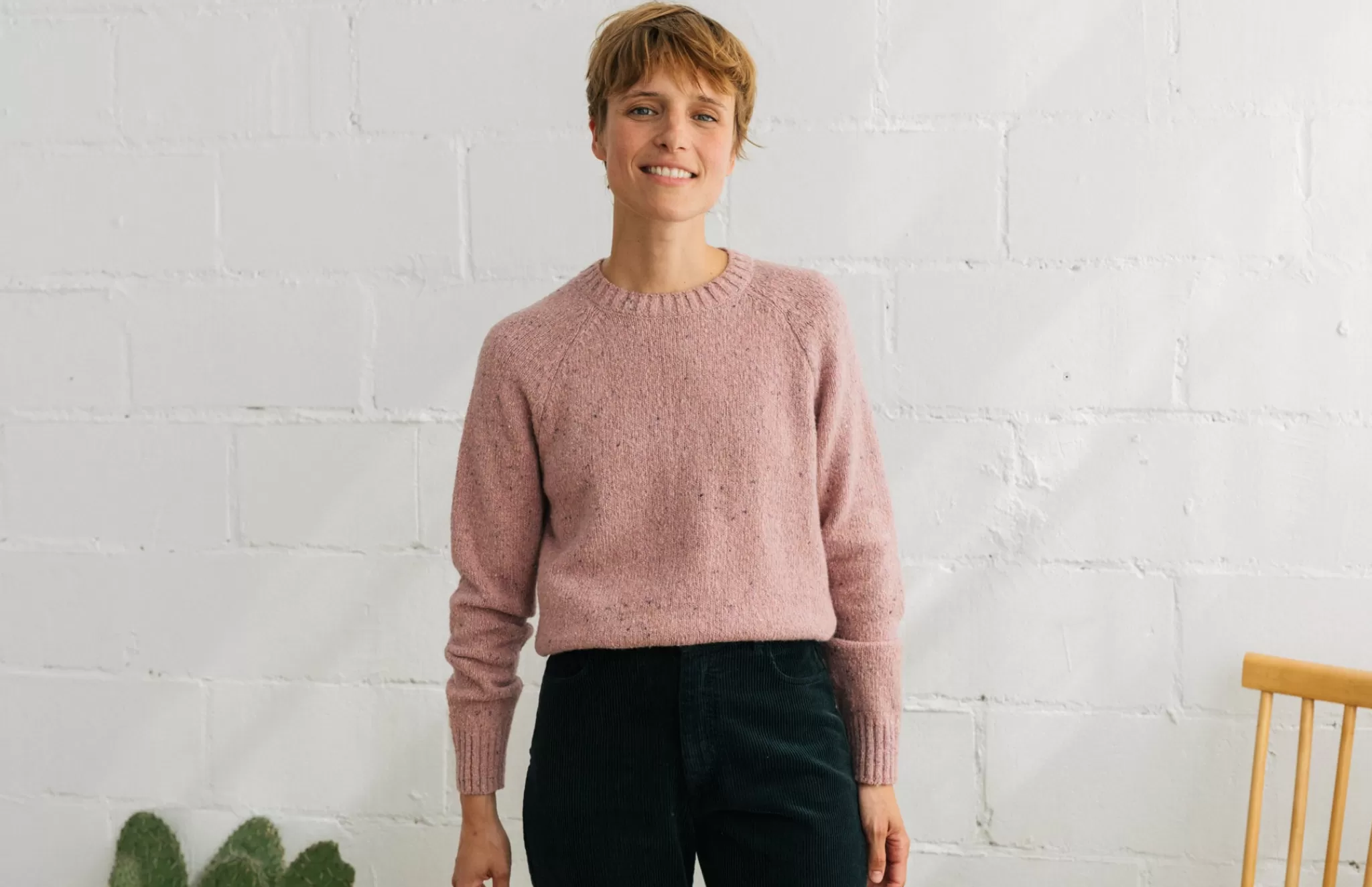 TWOTHIRDS Knits-Kalimnos Neps Multicolore Rose