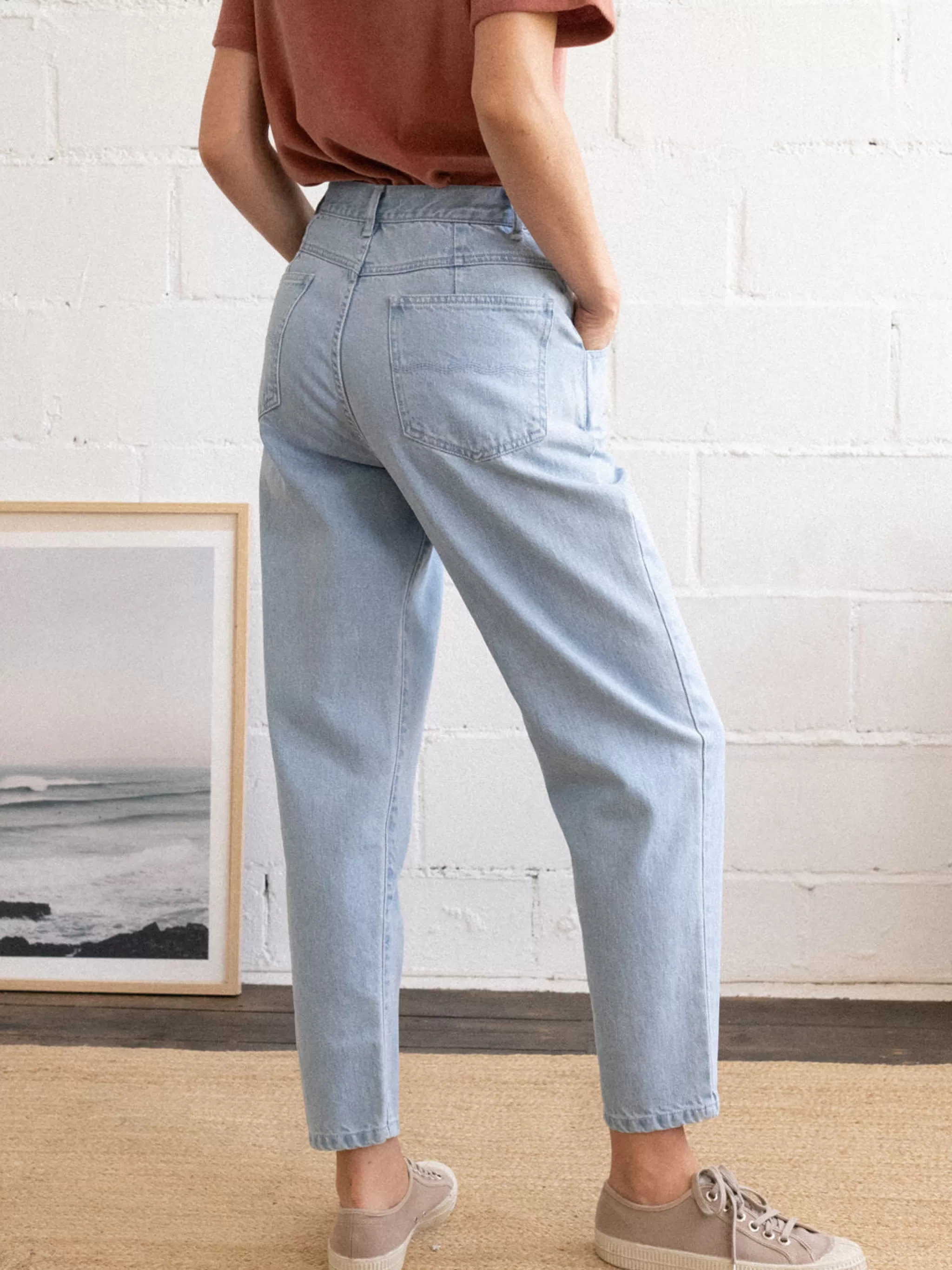 TWOTHIRDS Trousers-Kiritibati Bleu Ciel