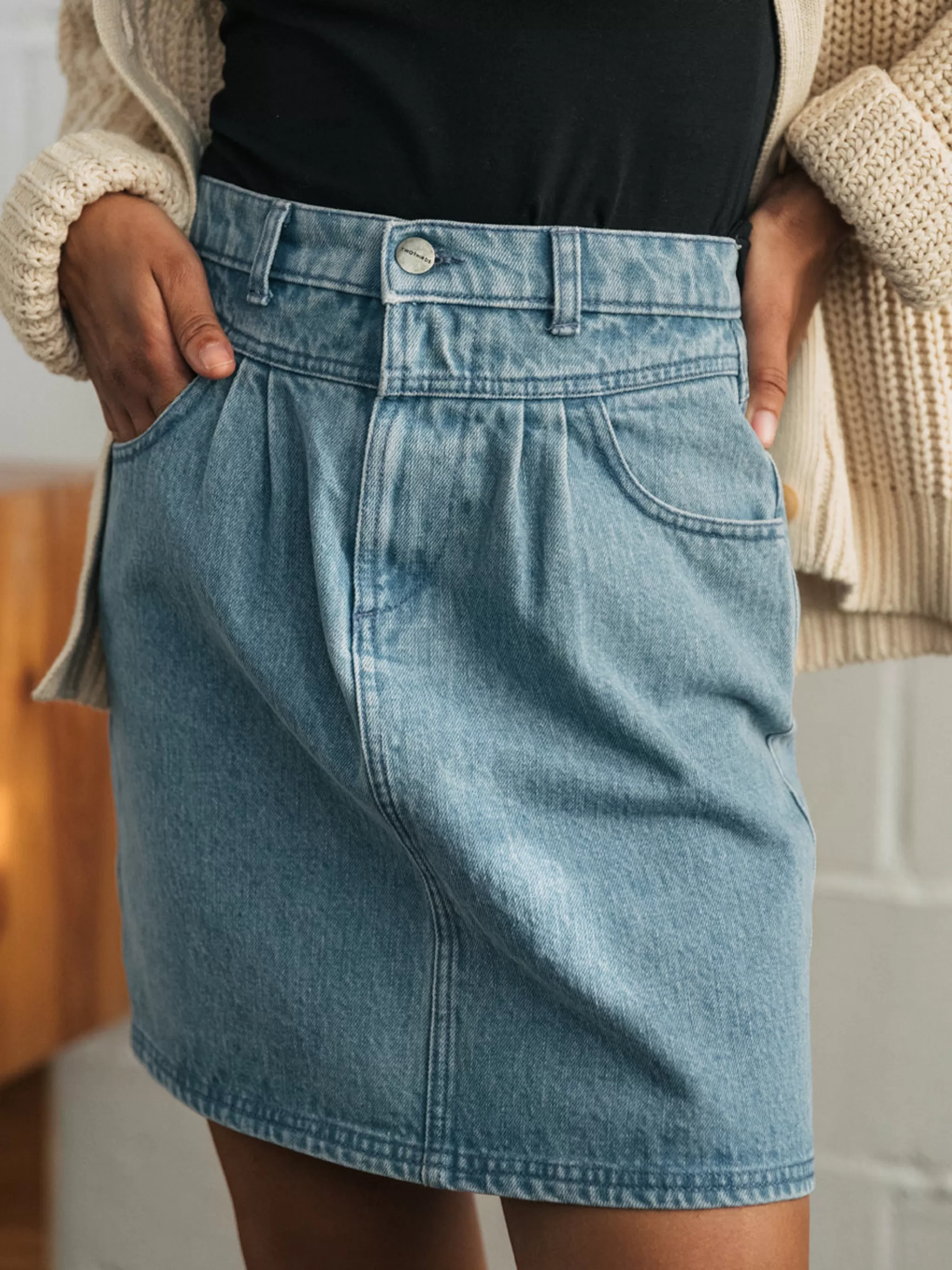 TWOTHIRDS Skirts-Kuratake Bleu Clair