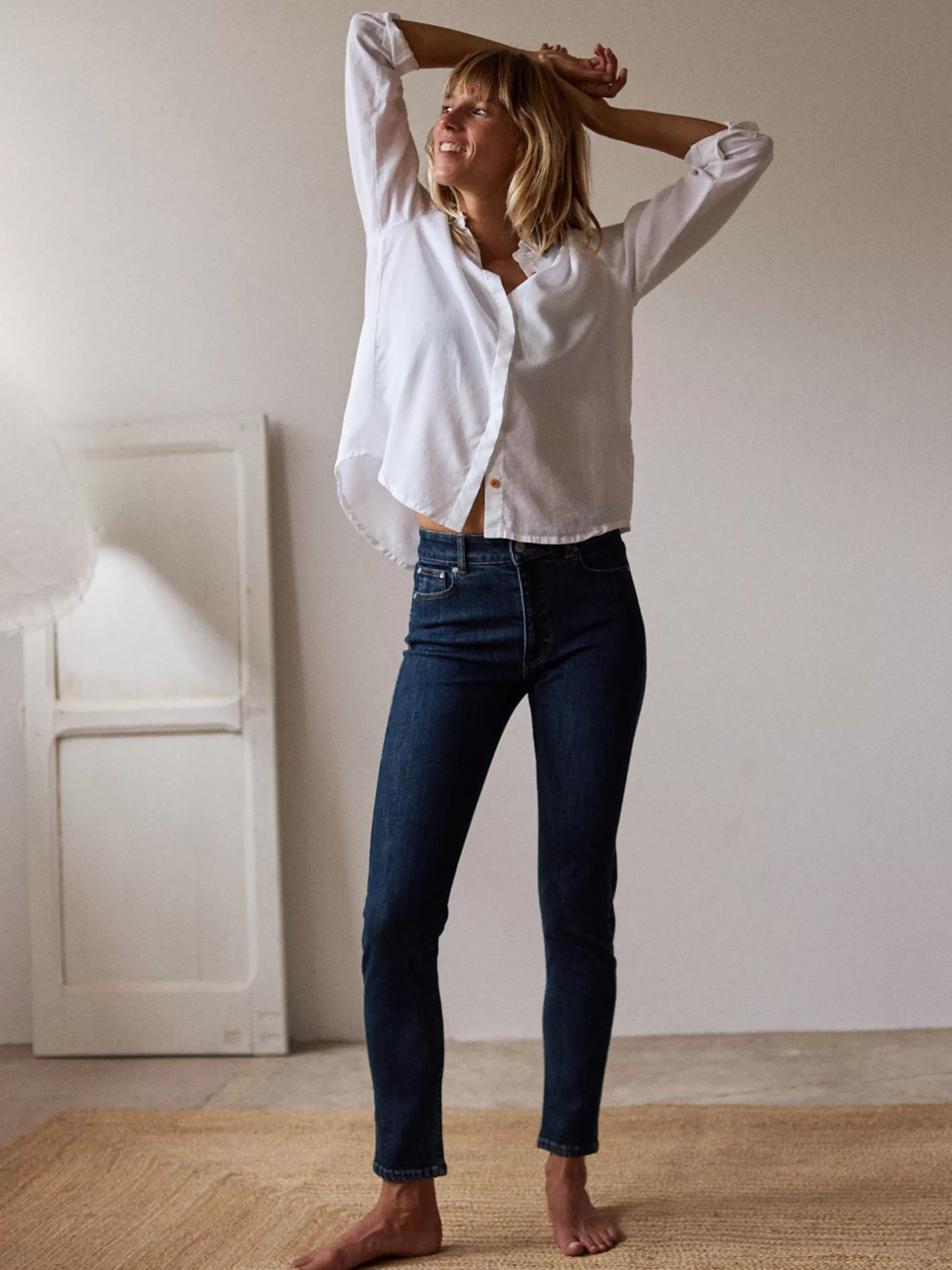 TWOTHIRDS Trousers-La Graciosa Bleu Moyen